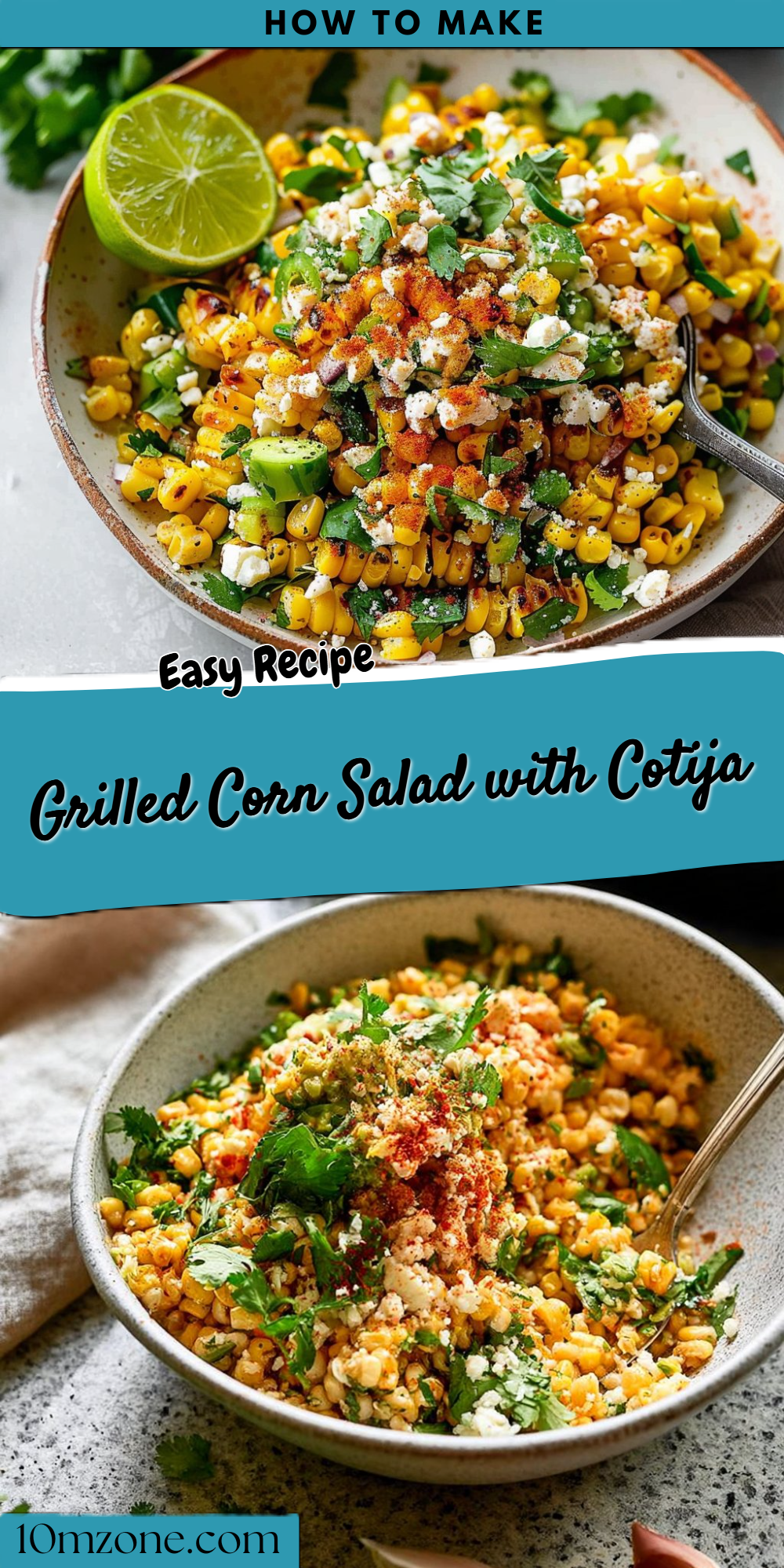 Grilled Corn Salad with Cotija