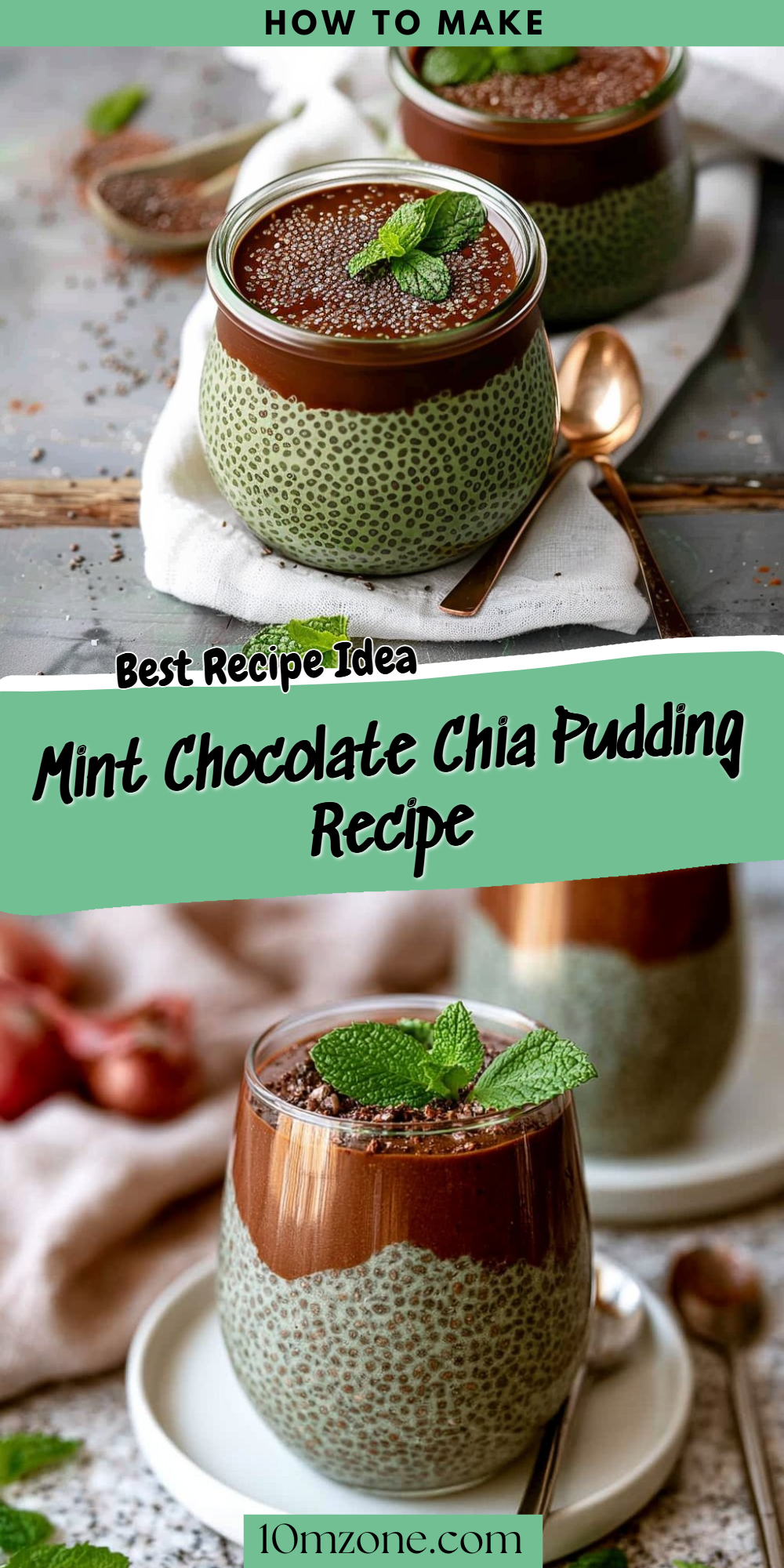 Mint Chocolate Chia Pudding Recipe
