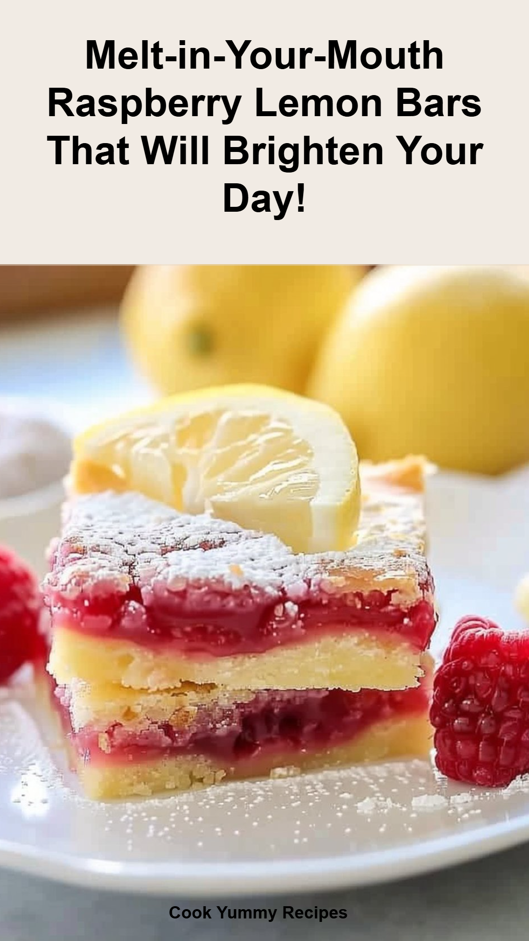 Raspberry Lemon Bars Recipe