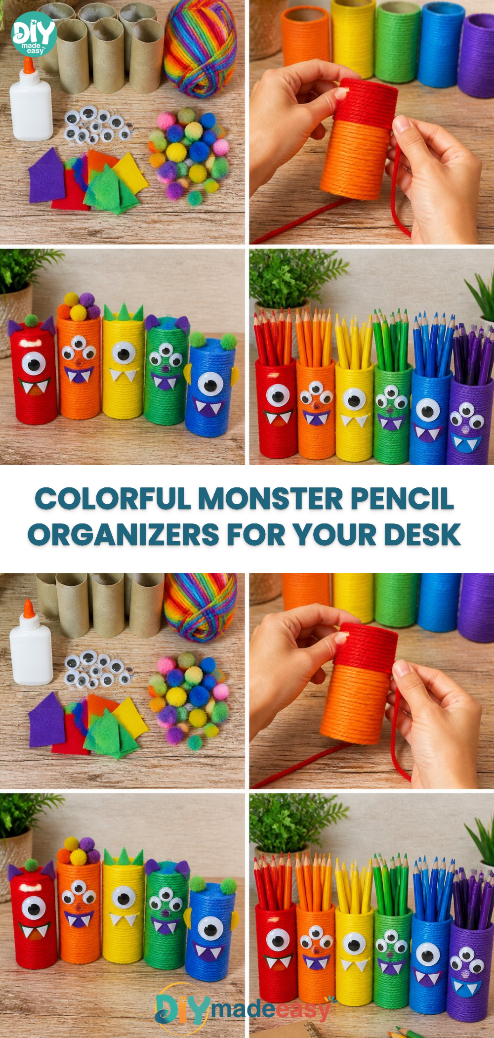 Colorful Monster Pencil Organizers for Your Desk 22 Colorful Monster Pencil Organizers for Your Desk