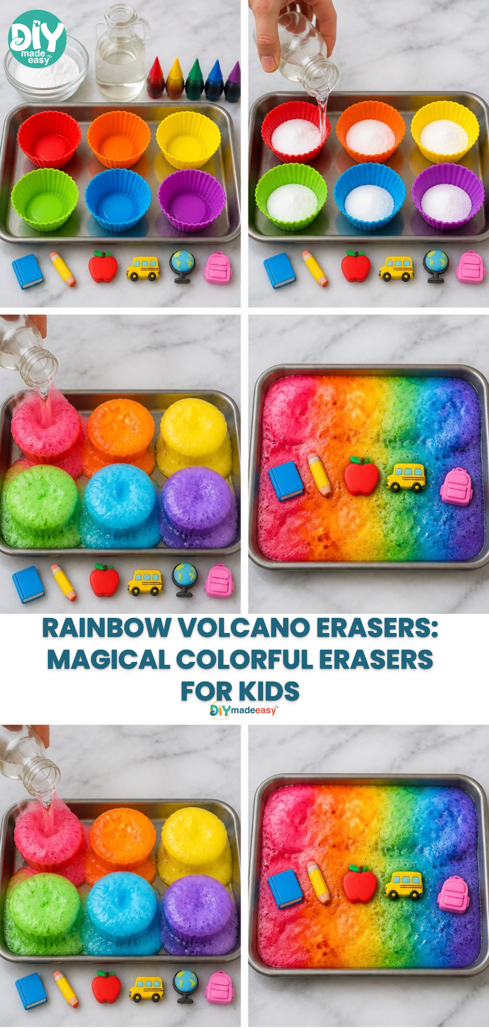 Rainbow Volcano Erasers: Magical Colorful Erasers for Kids 22 Rainbow Volcano Erasers: Magical Colorful Erasers for Kids