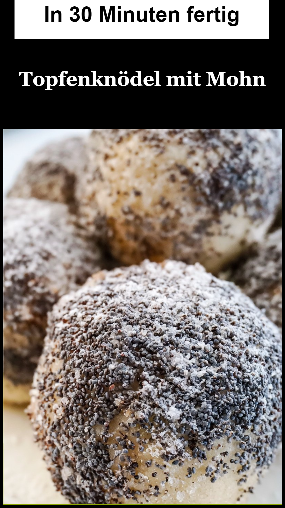 Topfenknödel mit Mohn