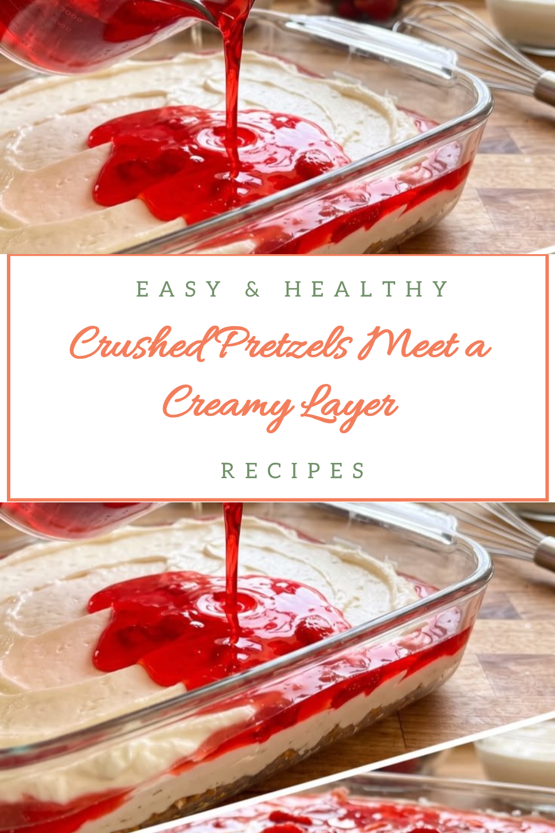 Crushed Pretzels Meet a Creamy Layer