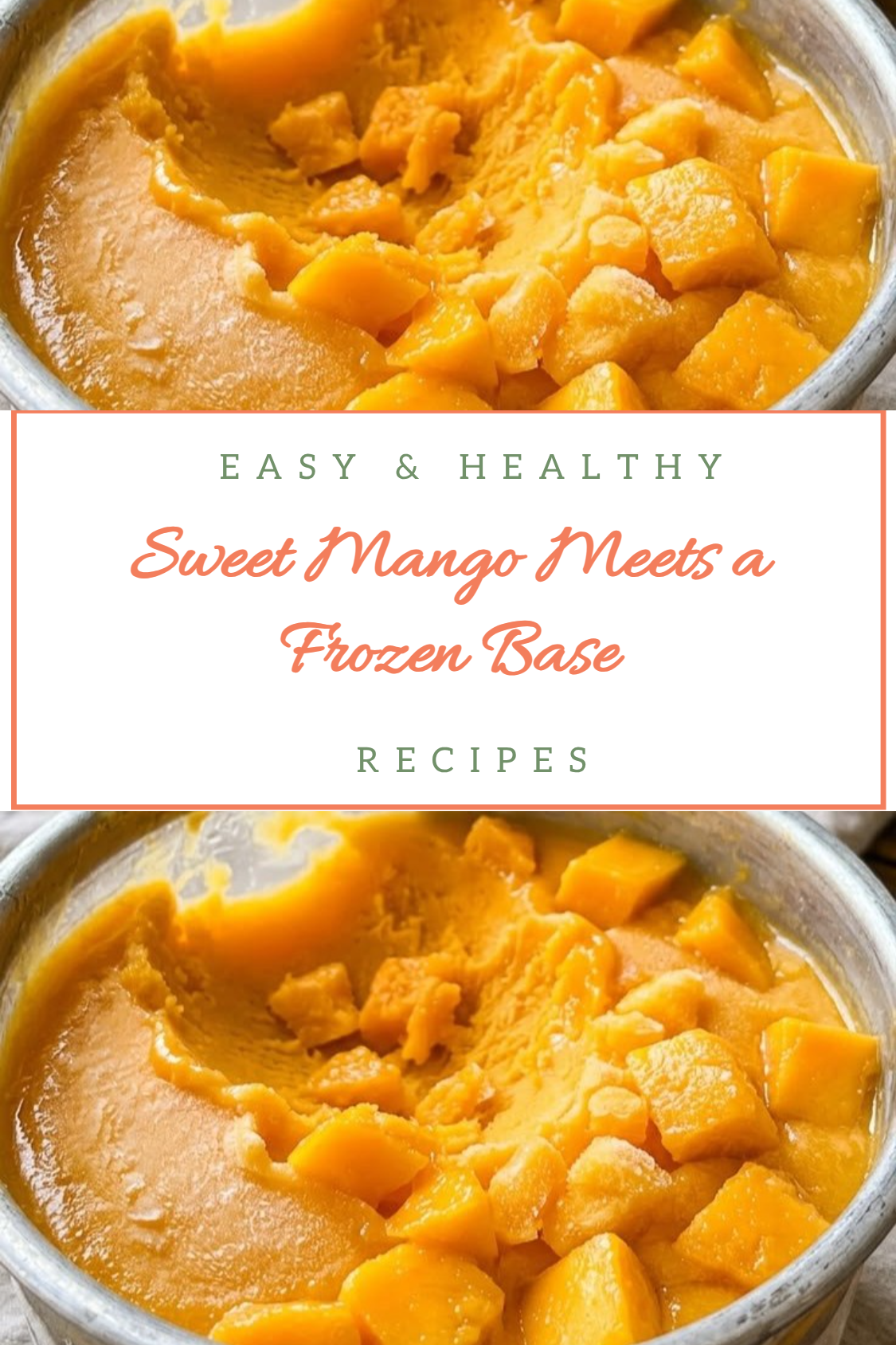 Sweet Mango Meets a Frozen Base