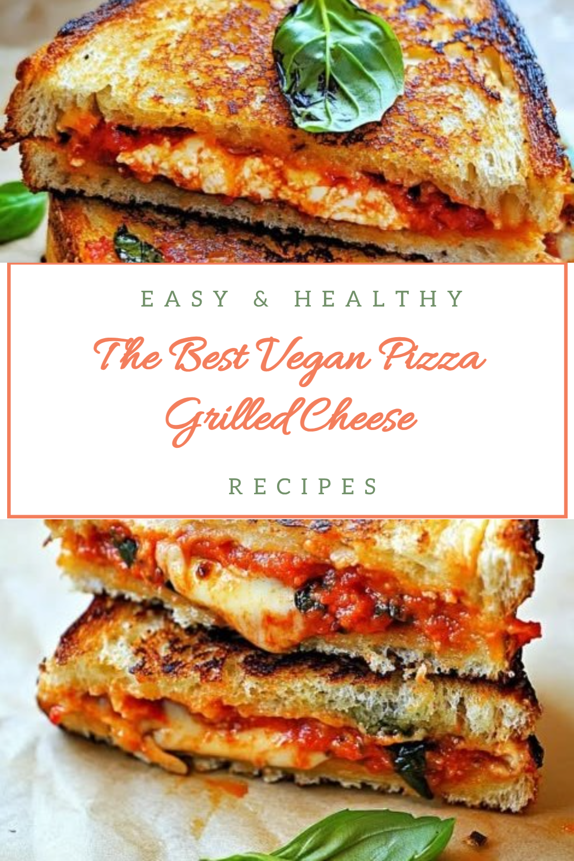 The Best Vegan Pizza Grilled Cheese