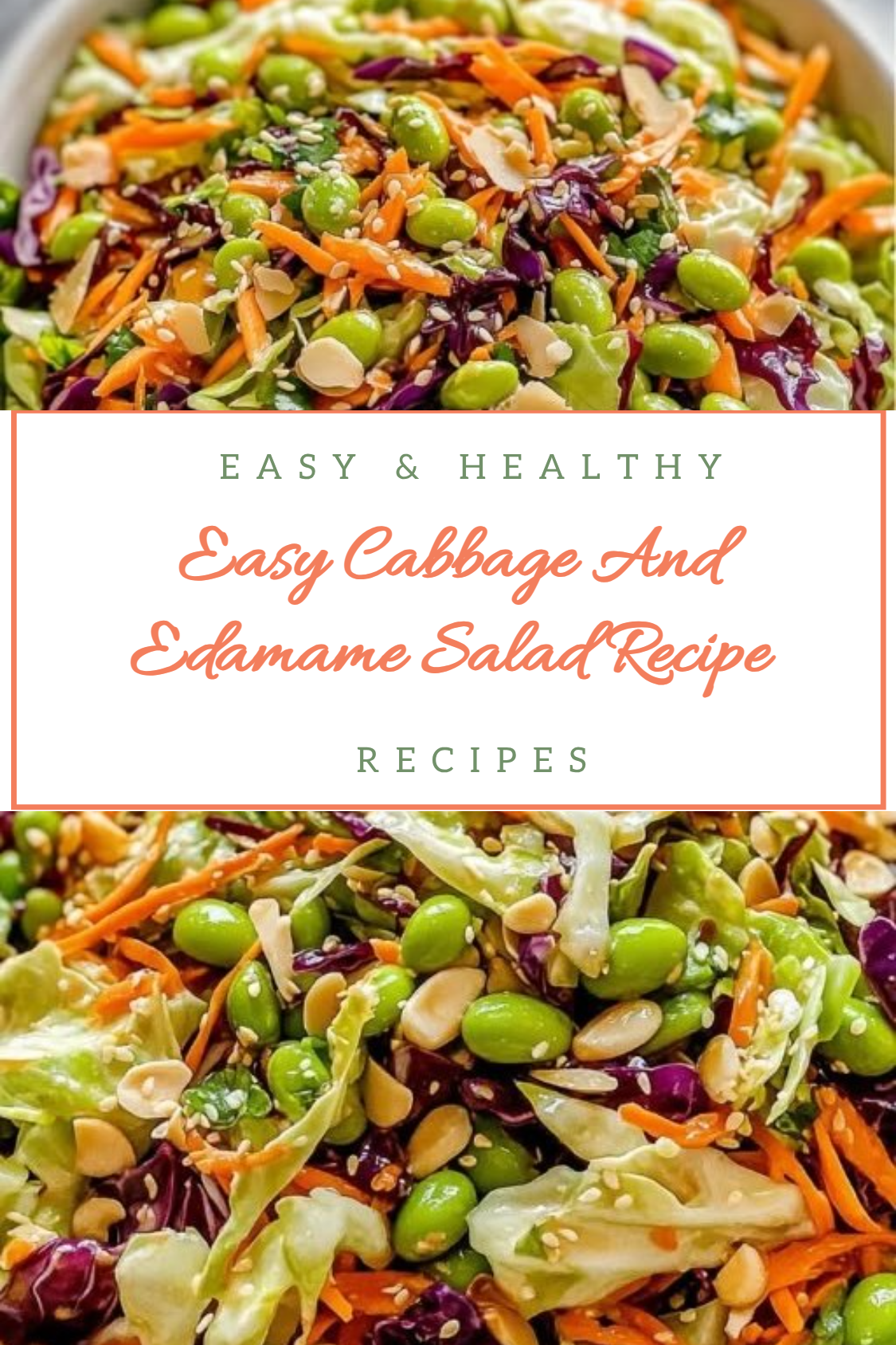 Easy Cabbage And Edamame Salad Recipe