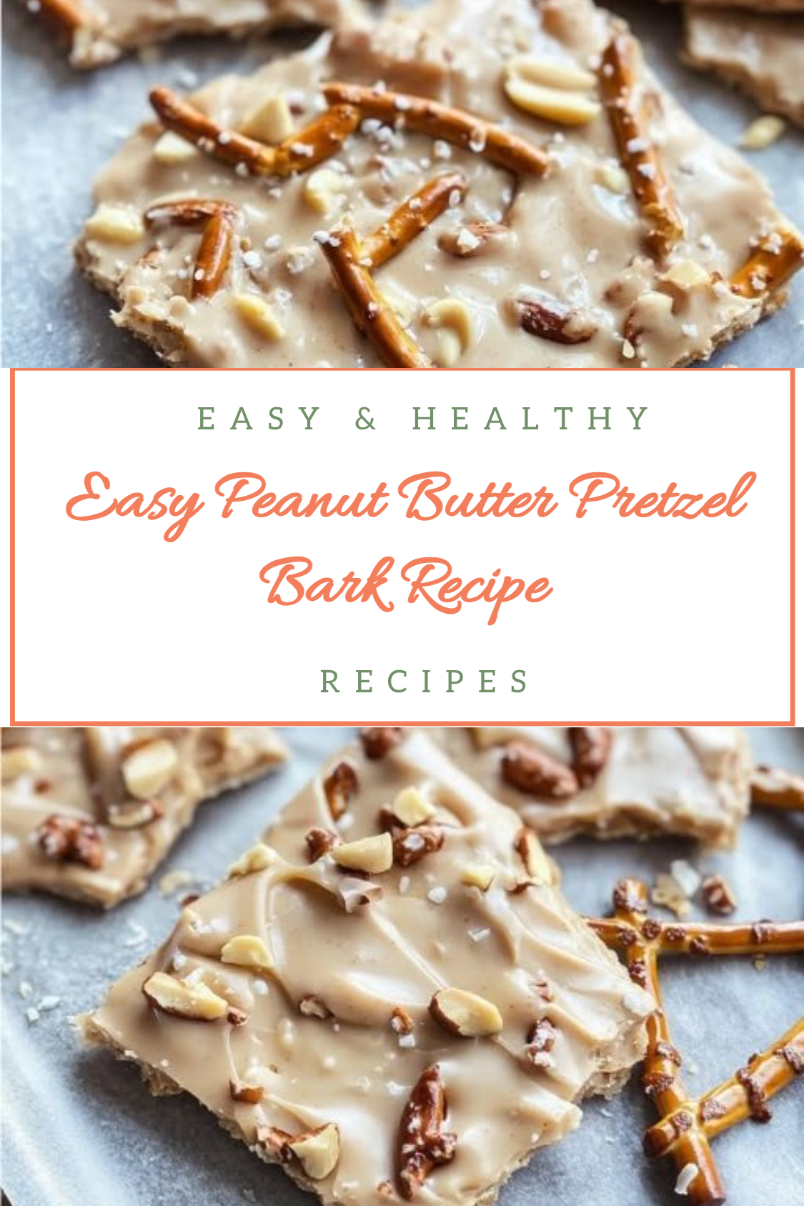 Easy Peanut Butter Pretzel Bark Recipe