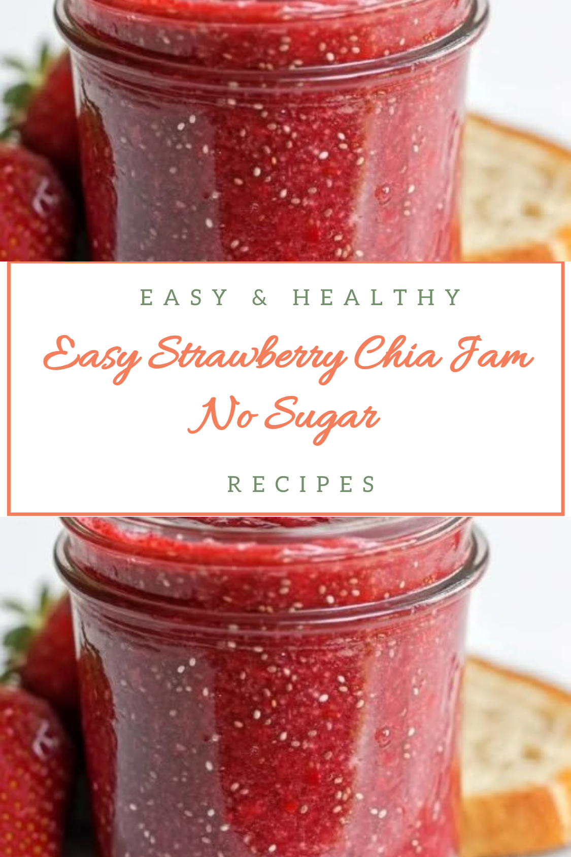 Easy Strawberry Chia Jam No Sugar