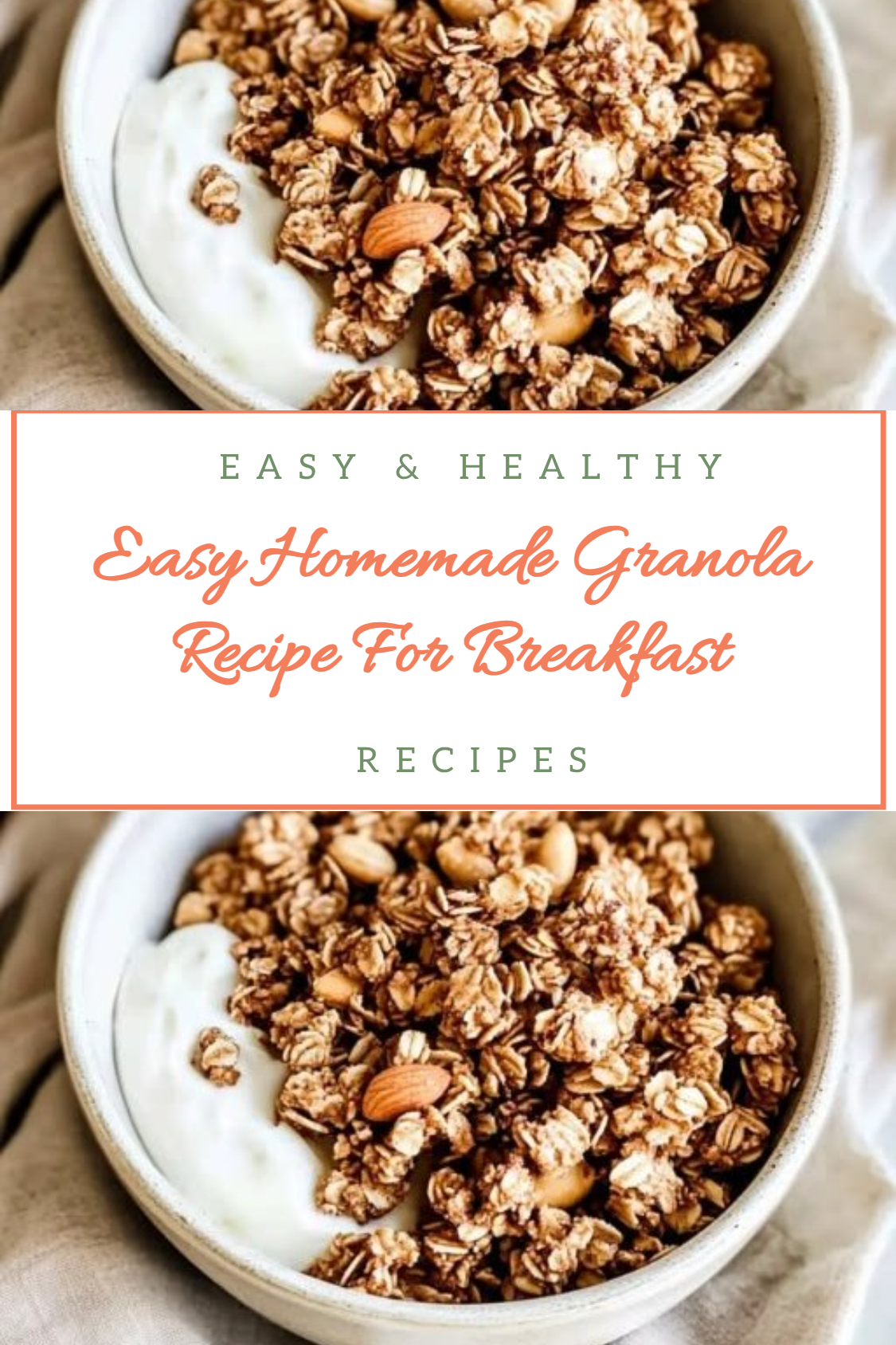 Easy Homemade Granola Recipe For Breakfast