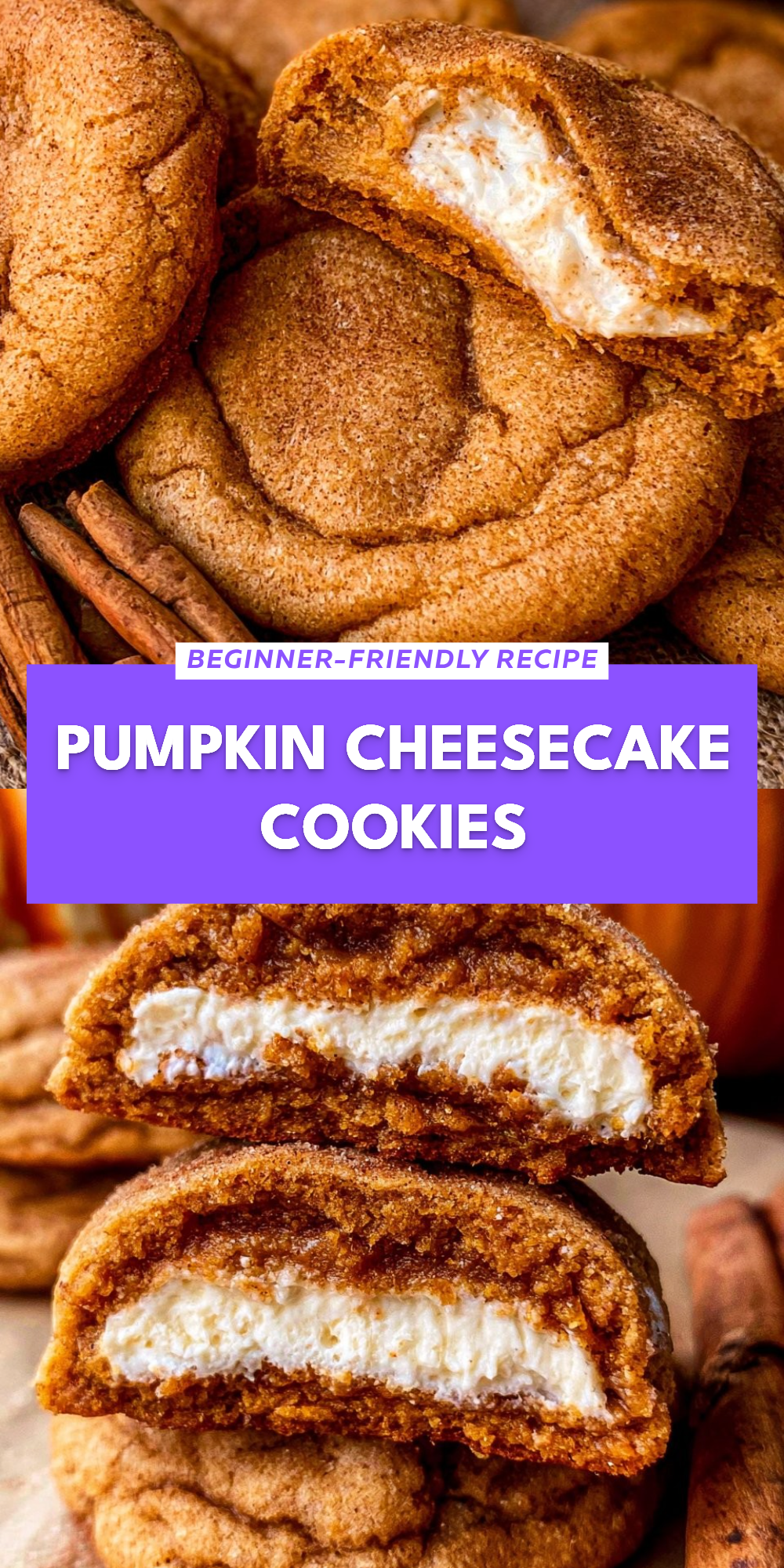 Pumpkin Cheesecake Cookies