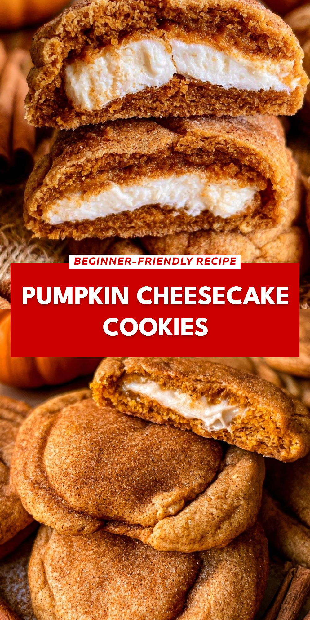 Pumpkin Cheesecake Cookies
