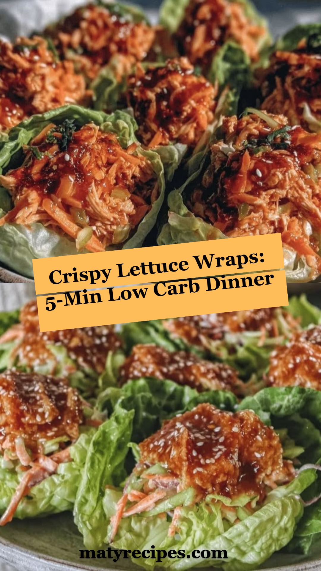 Crispy Lettuce Wraps: 5-Min Low Carb Dinner
