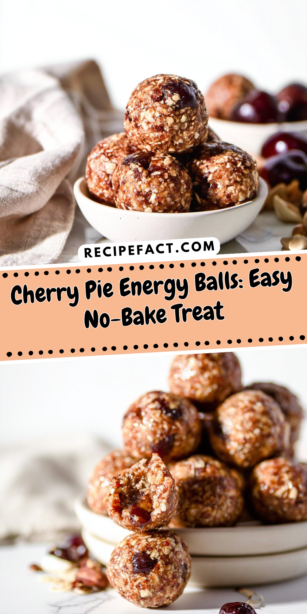 Cherry Pie Energy Balls: Easy No-Bake Treat
