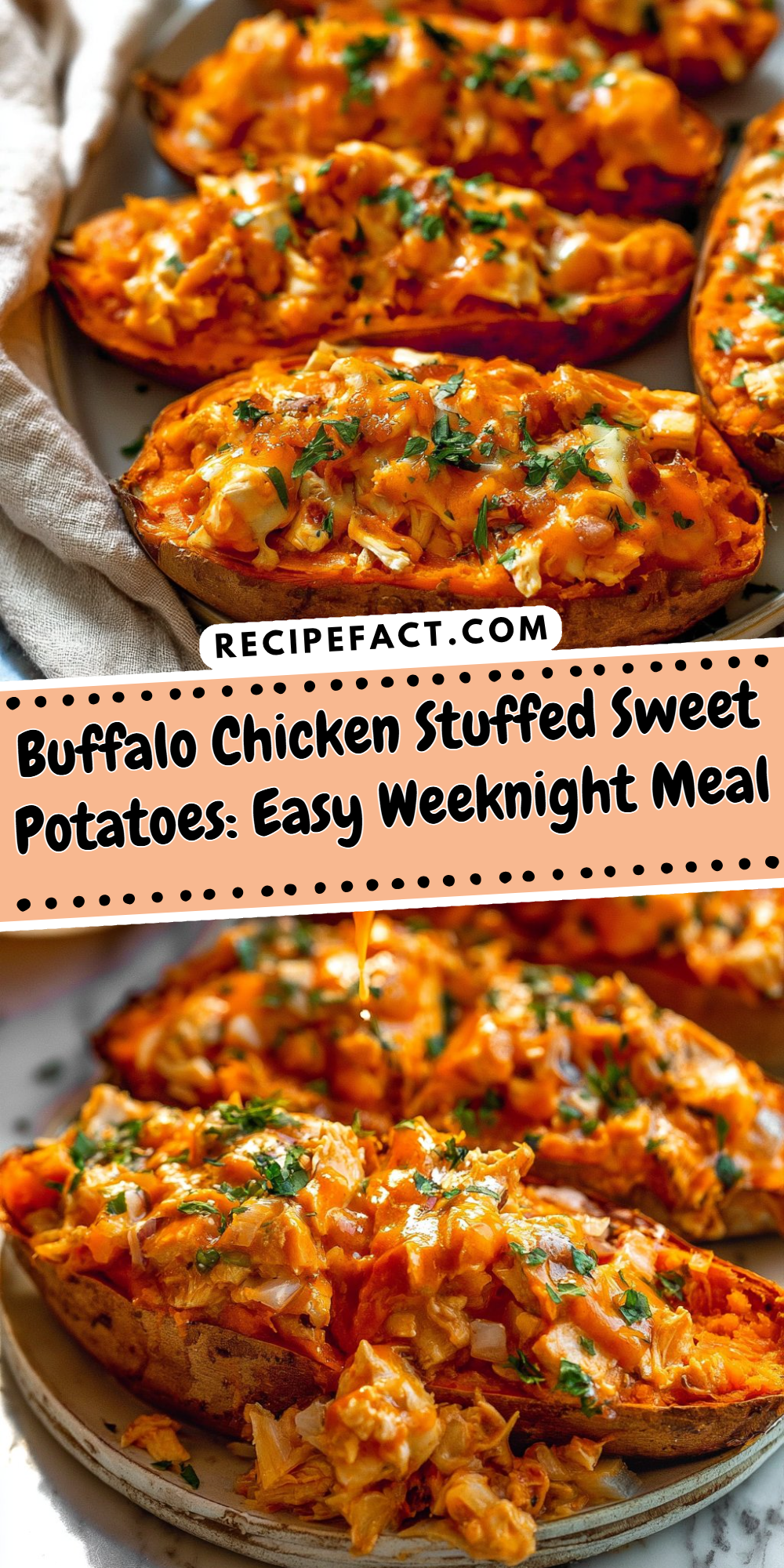 Buffalo Chicken Stuffed Sweet Potatoes: Easy Weeknight Meal