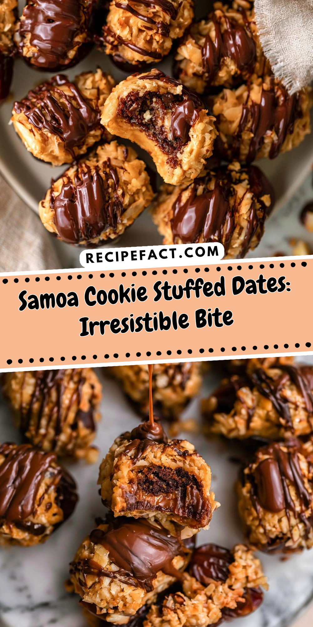 Samoa Cookie Stuffed Dates: Irresistible Bite