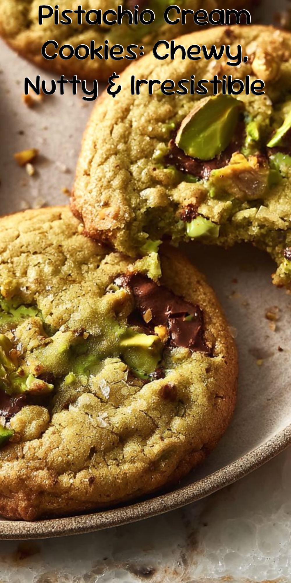 Pistachio Cream Cookies: Chewy, Nutty & Irresistible