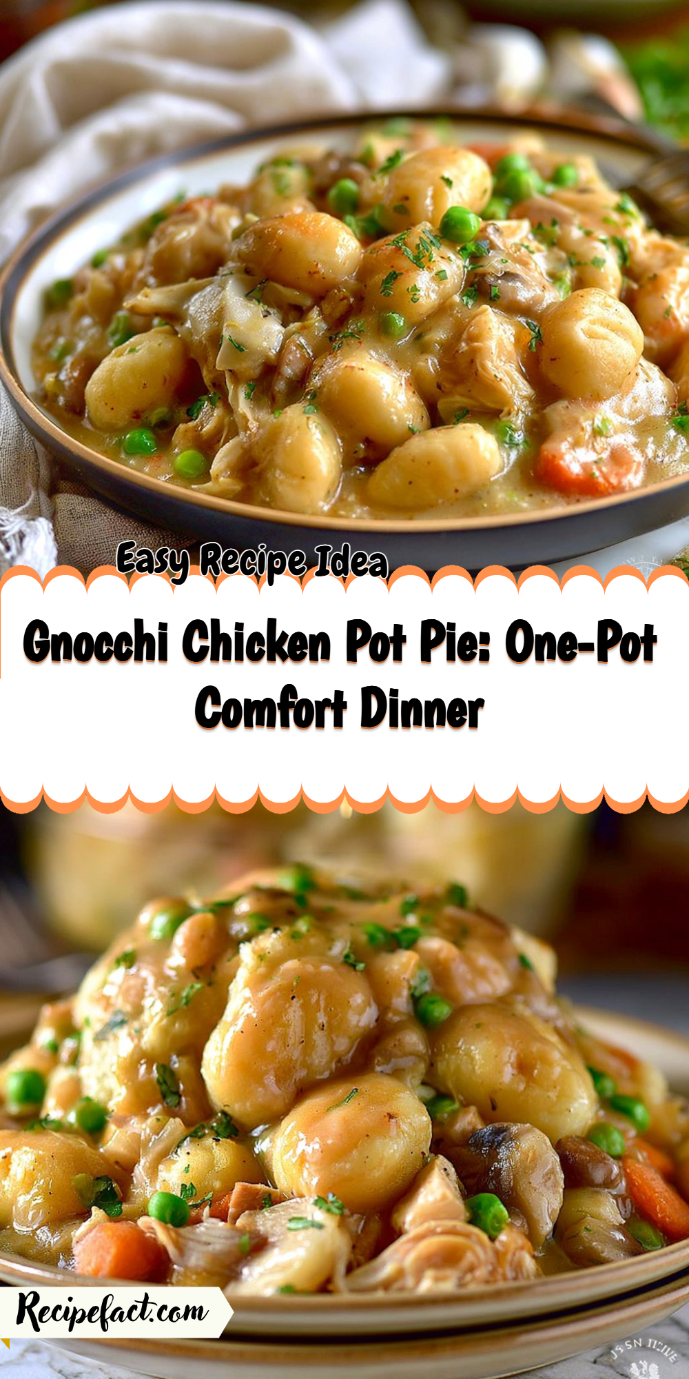 Gnocchi Chicken Pot Pie: One-Pot Comfort Dinner