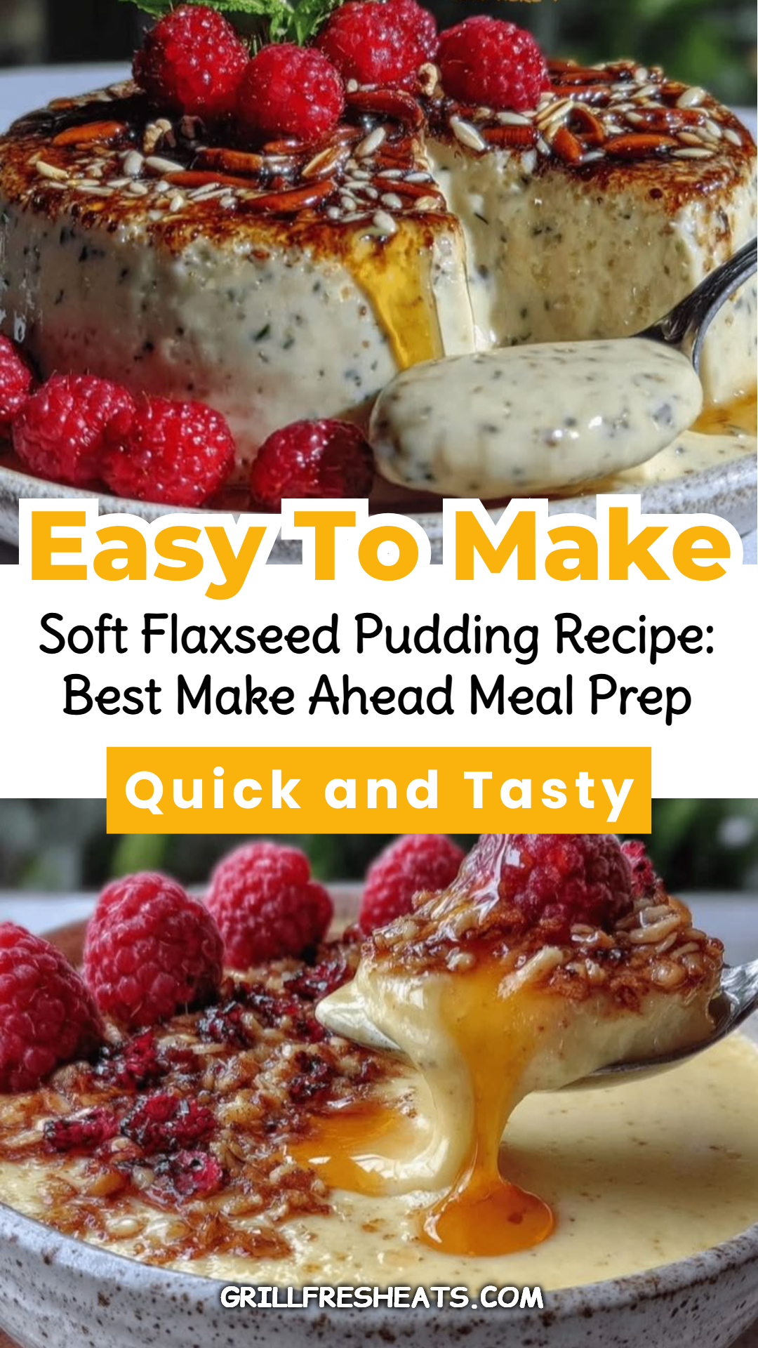 Soft Flaxseed Pudding Recipe: Best Make Ahead Meal Prep