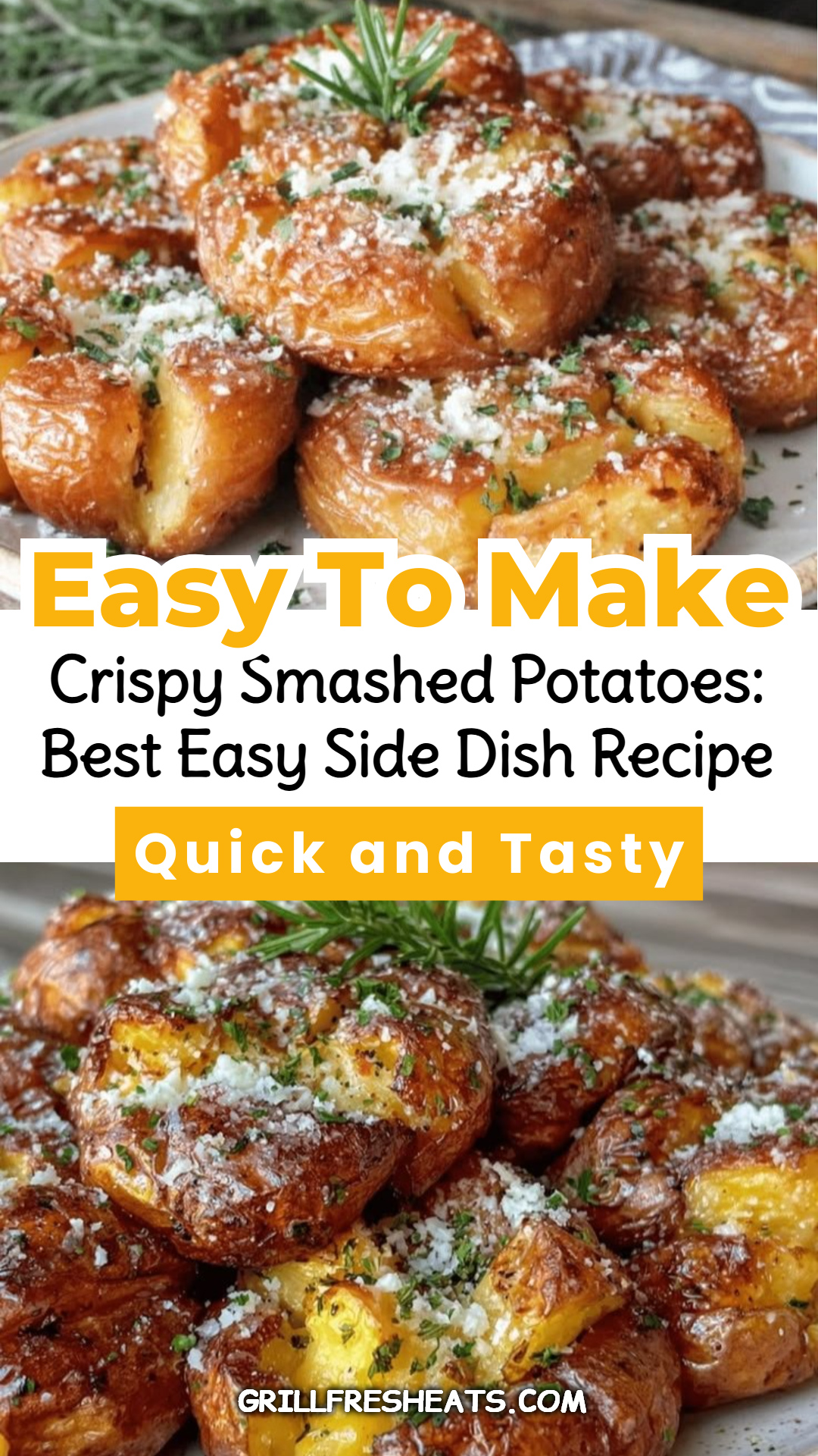 Crispy Smashed Potatoes: Best Easy Side Dish Recipe 1 Crispy Smashed Potatoes: Best Easy Side Dish Recipe