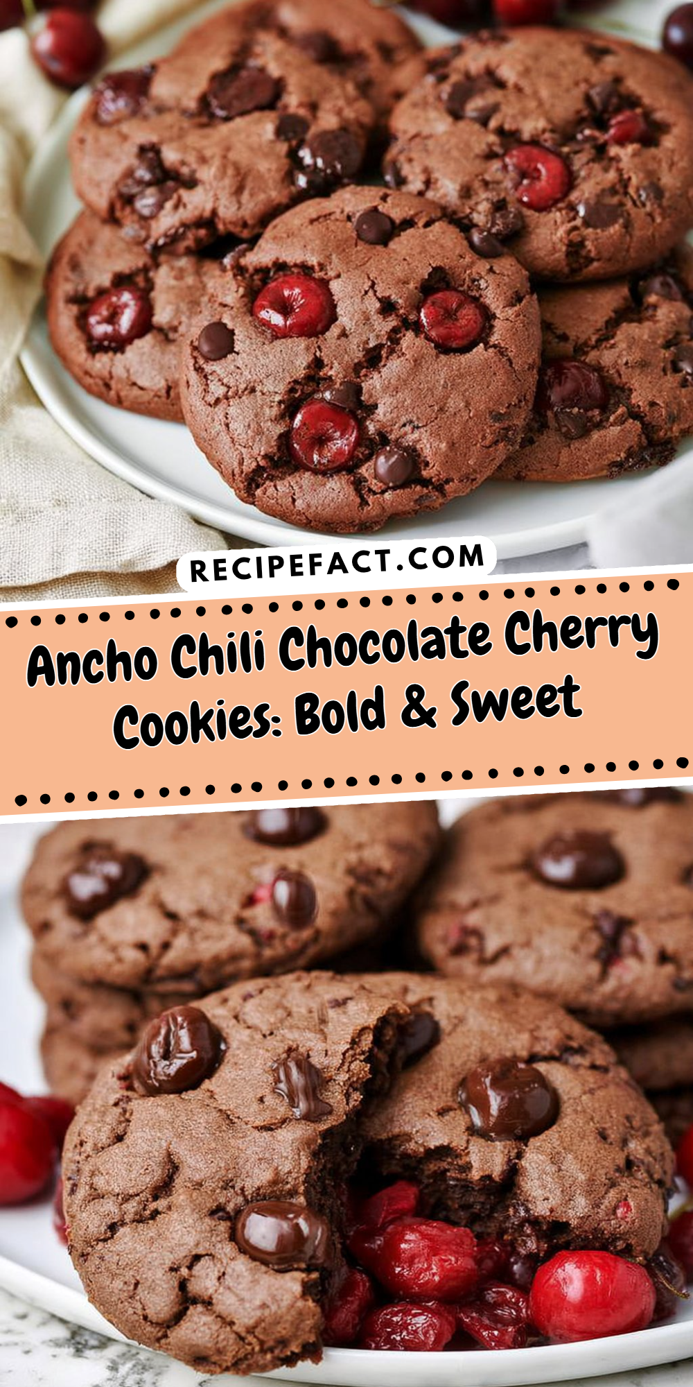 Ancho Chili Chocolate Cherry Cookies: Bold & Sweet