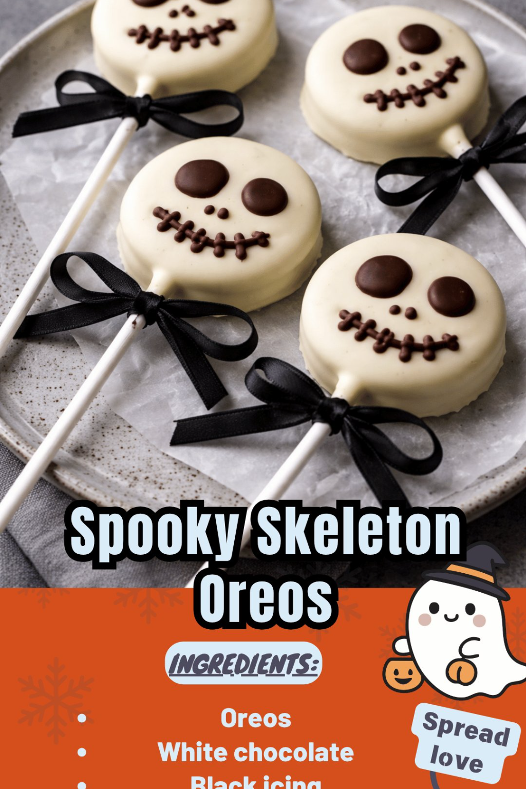 Spooky Skeleton Oreos