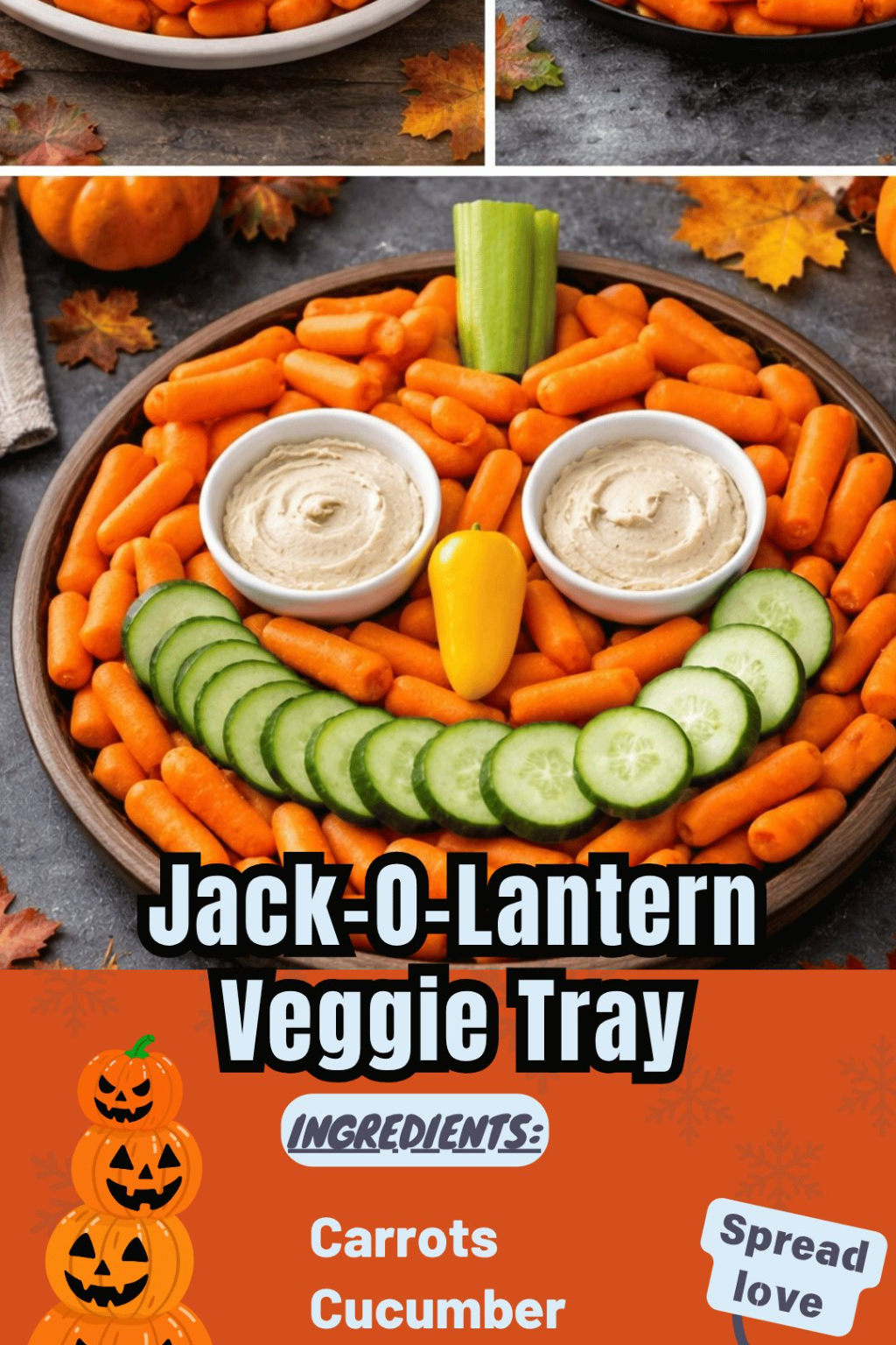 Jack-O-Lantern Veggie Tray