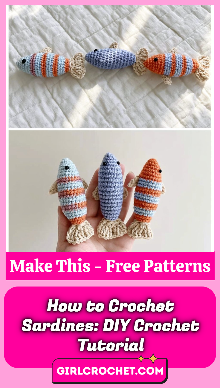 How to Crochet Sardines: DIY Crochet Tutorial