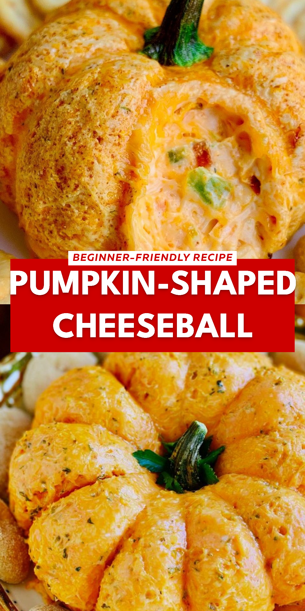 Pumpkin-Shaped Cheeseball