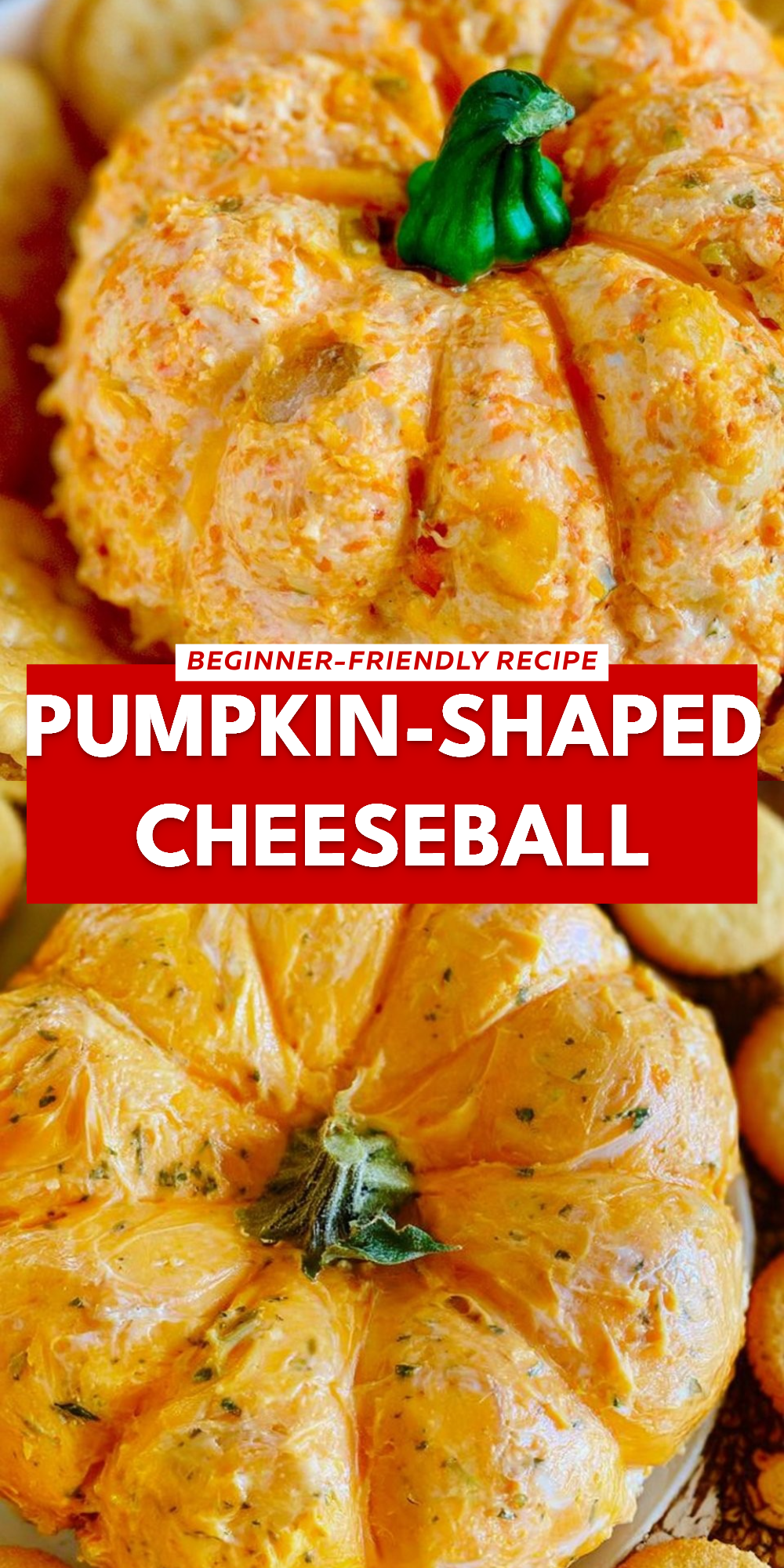 Pumpkin-Shaped Cheeseball