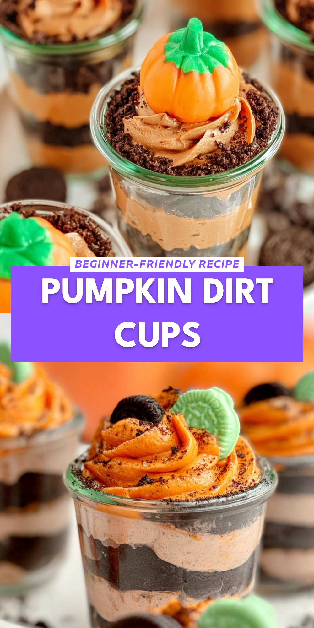 Pumpkin Dirt Cups