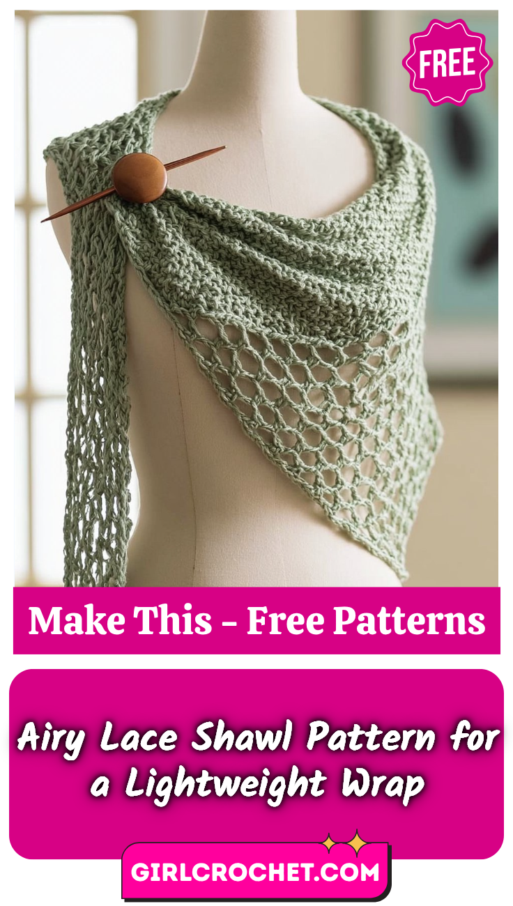 Airy Lace Shawl Pattern for a Lightweight Wrap