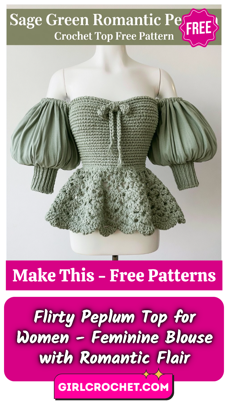 Flirty Peplum Top for Women - Feminine Blouse with Romantic Flair