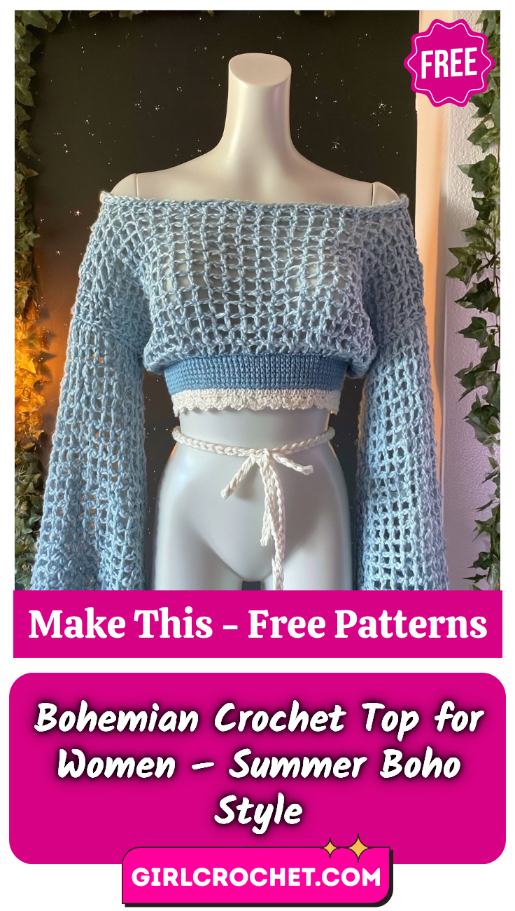 Bohemian Crochet Top for Women – Summer Boho Style