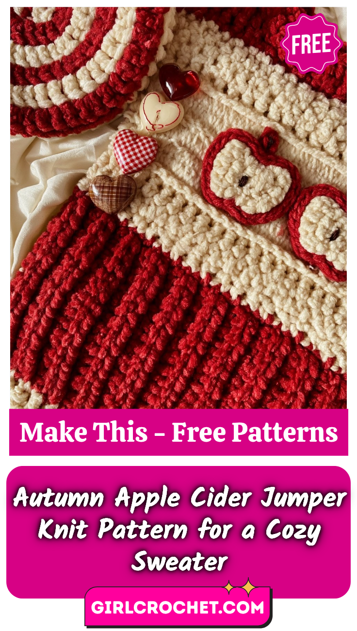 Autumn Apple Cider Jumper Knit Pattern for a Cozy Sweater
