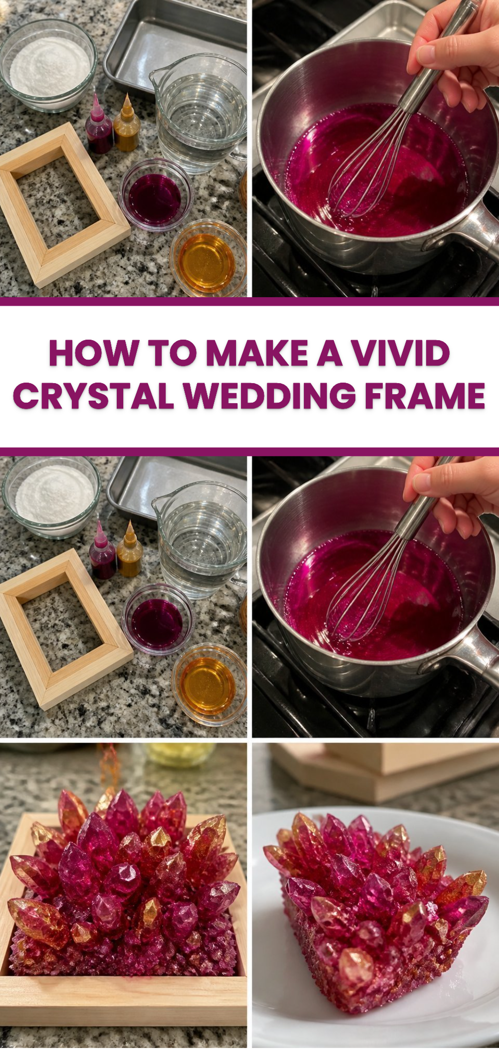 How to Make a Vivid Crystal Wedding Frame 3 How to Make a Vivid Crystal Wedding Frame
