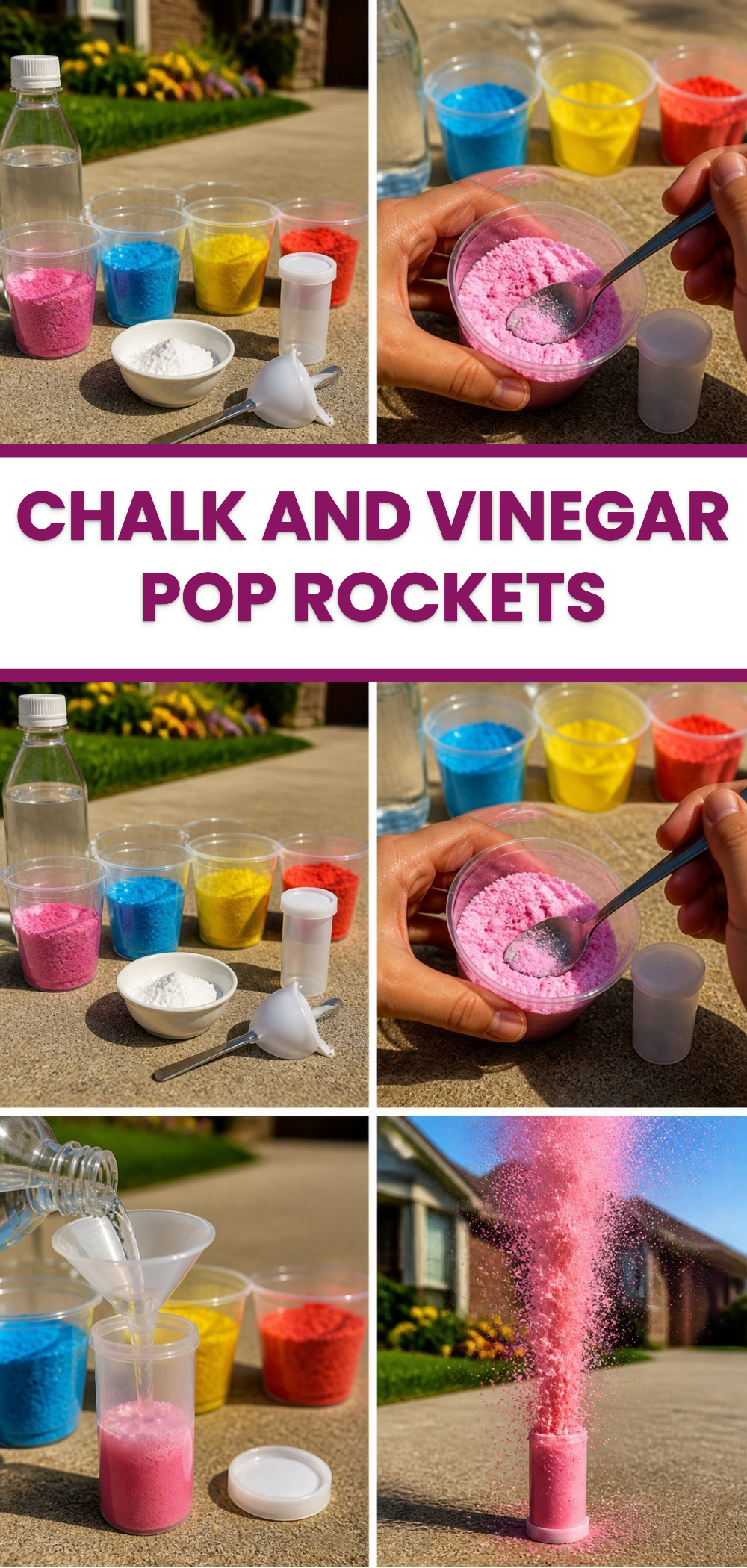 Chalk and Vinegar Pop Rockets