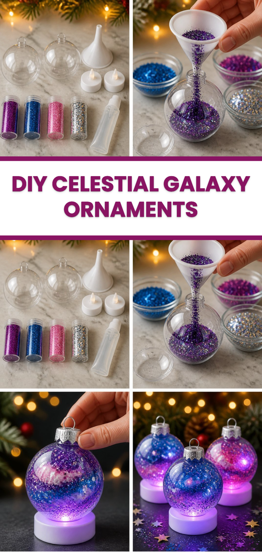 DIY Celestial Galaxy Ornaments 3 DIY Celestial Galaxy Ornaments