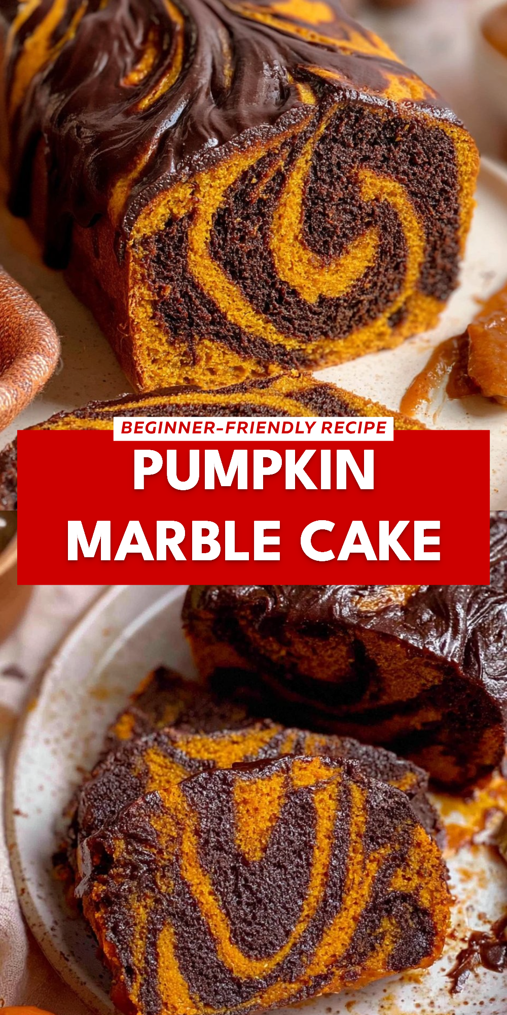 Pumpkin Marble Cake