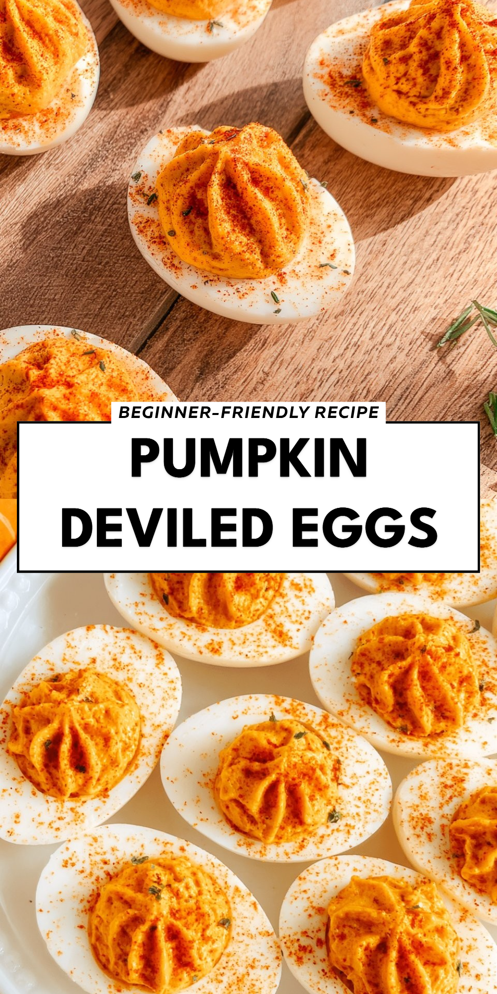 Pumpkin Deviled Eggs