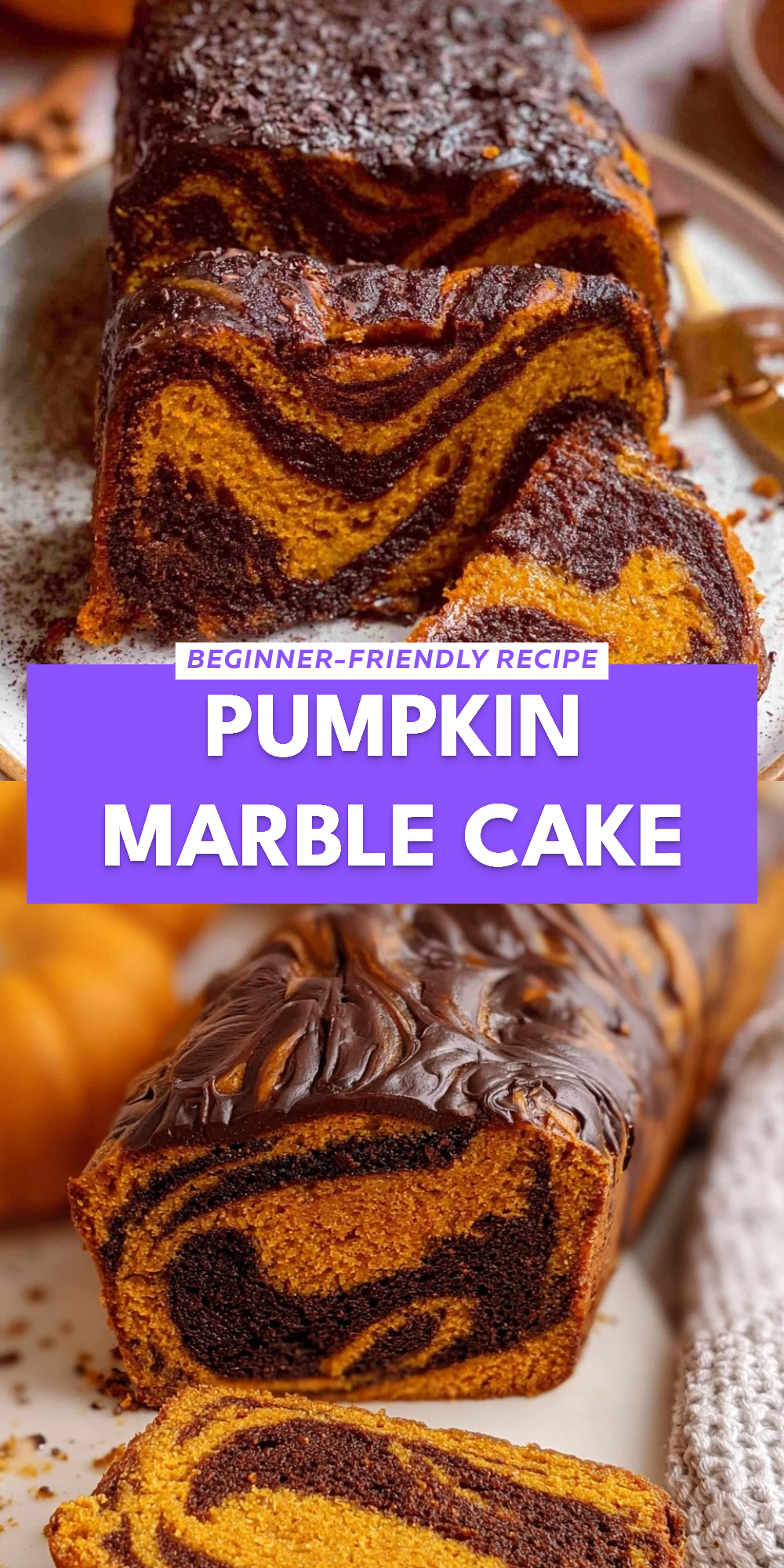 Pumpkin Marble Cake