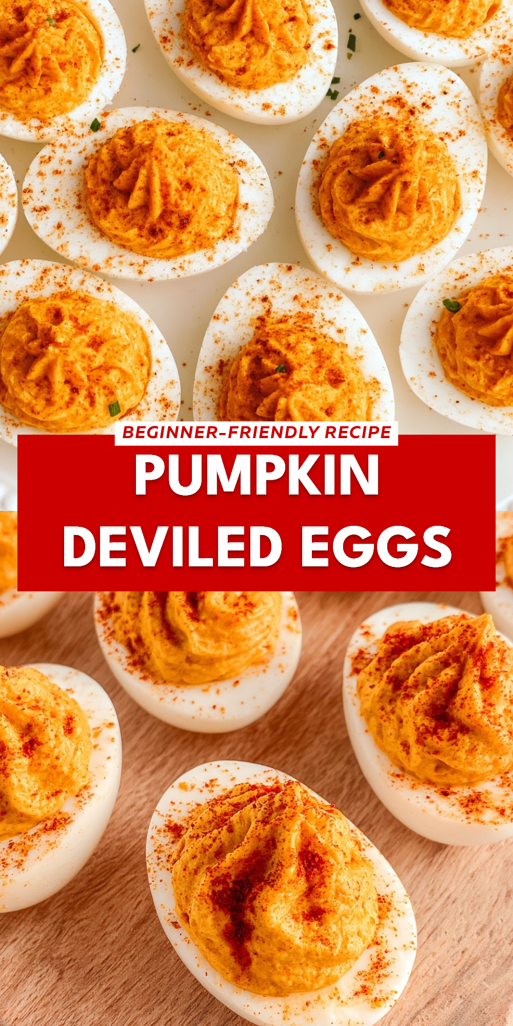 Pumpkin Deviled Eggs