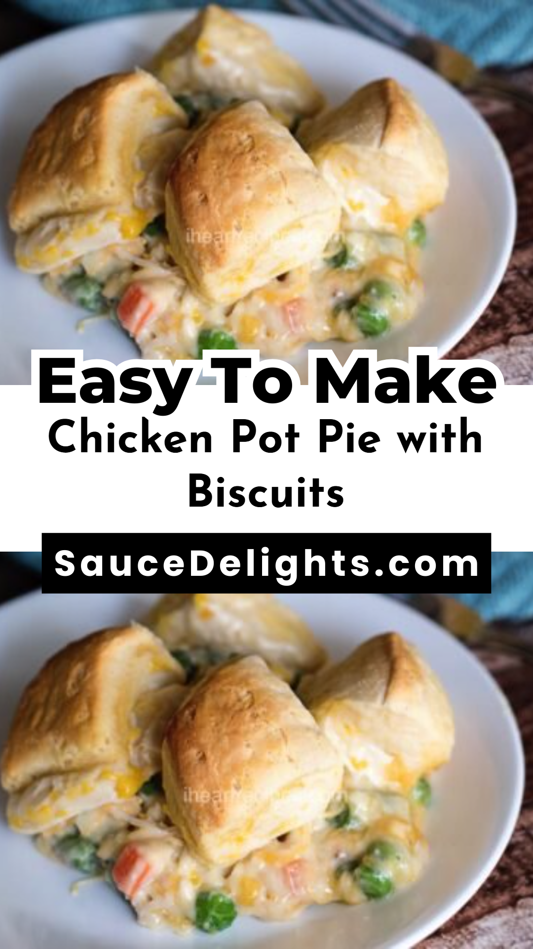 Chicken Pot Pie with Biscuits