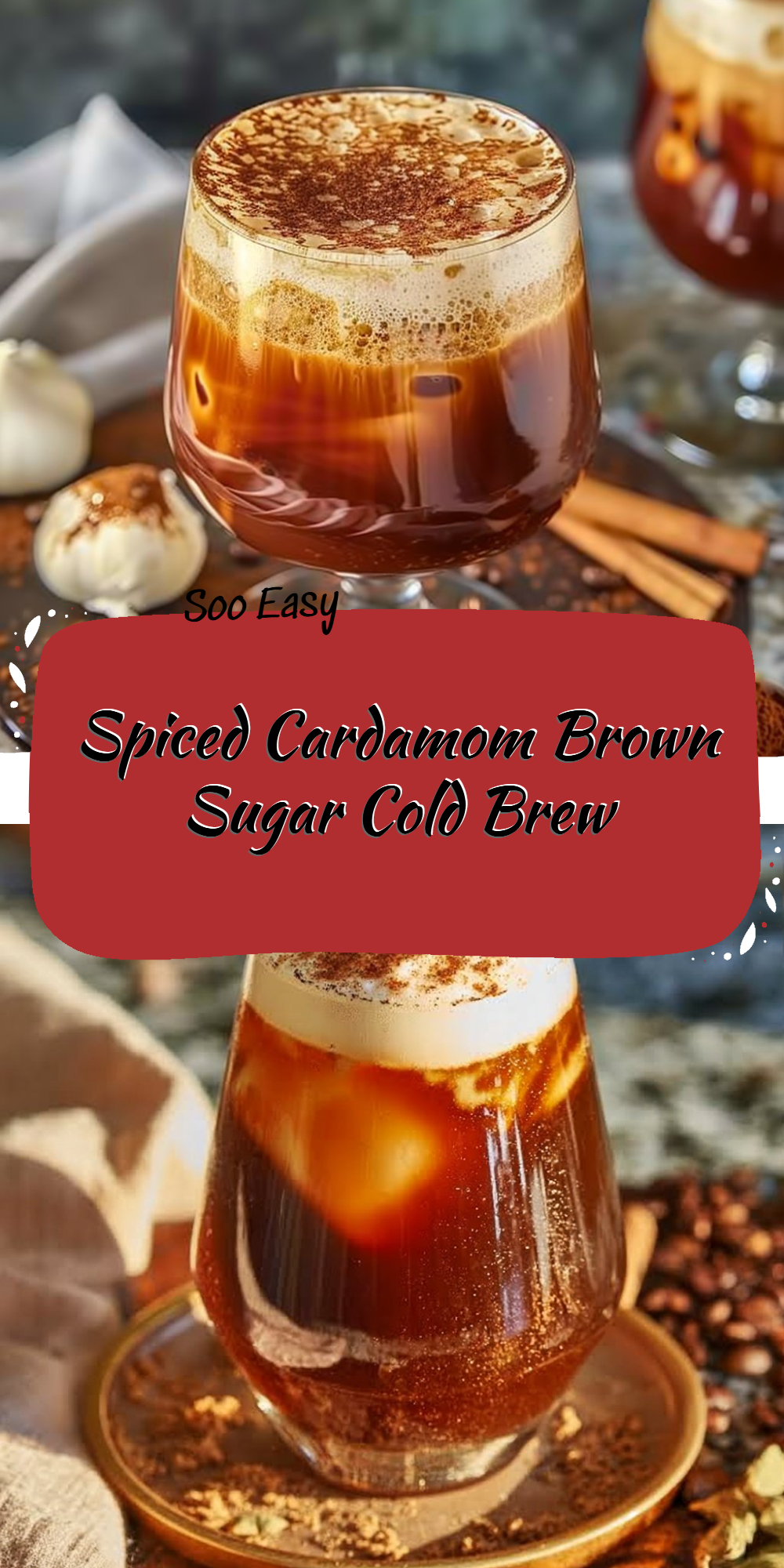 Spiced Cardamom Brown Sugar Cold Brew