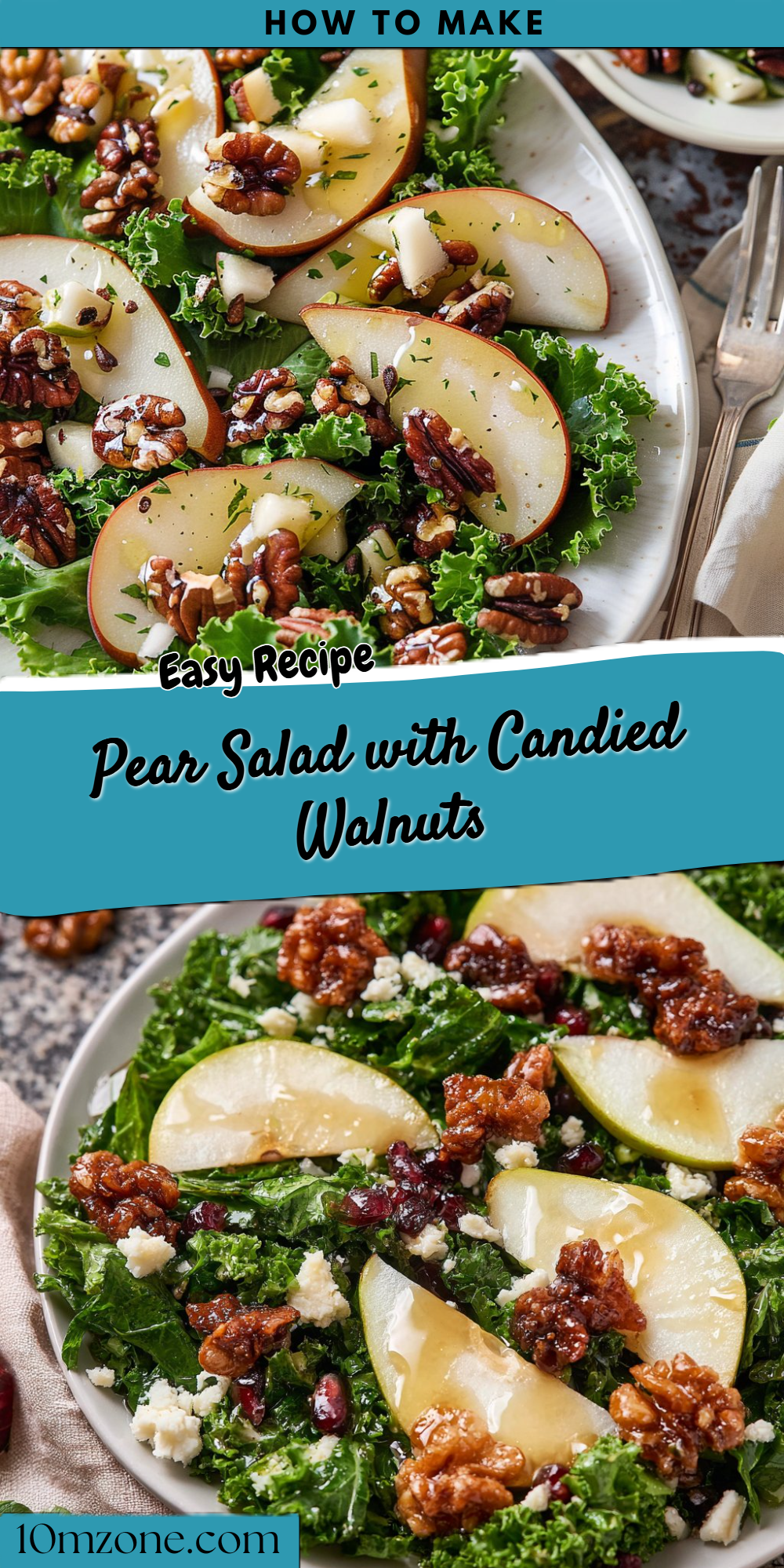 Pear Salad with Candied Walnuts