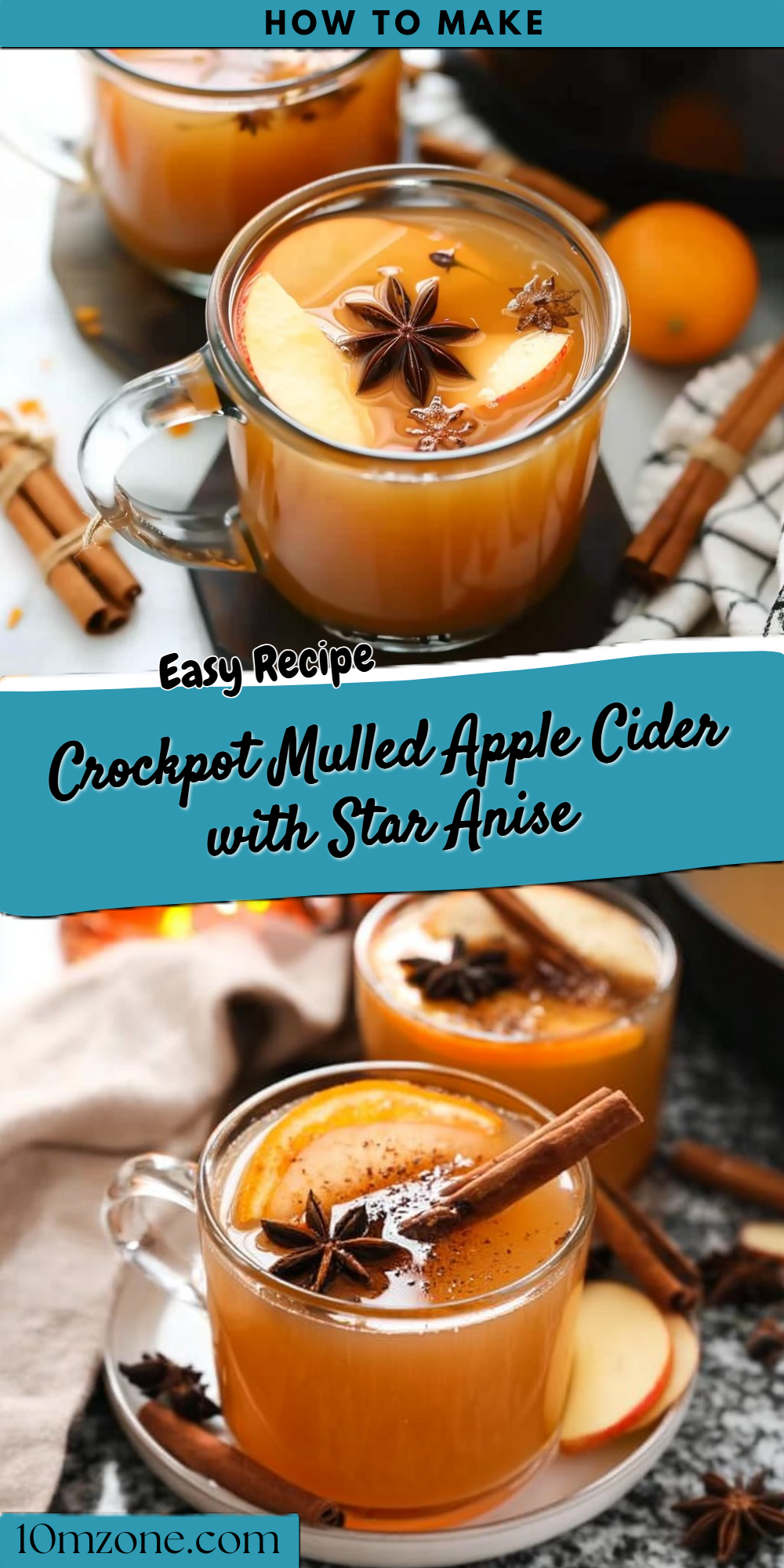 Crockpot Mulled Apple Cider with Star Anise