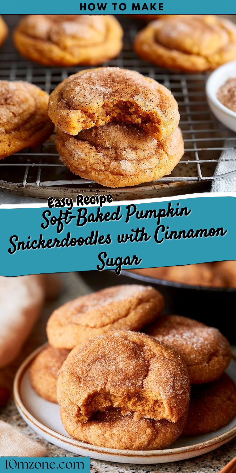 Soft-Baked Pumpkin Snickerdoodles with Cinnamon Sugar