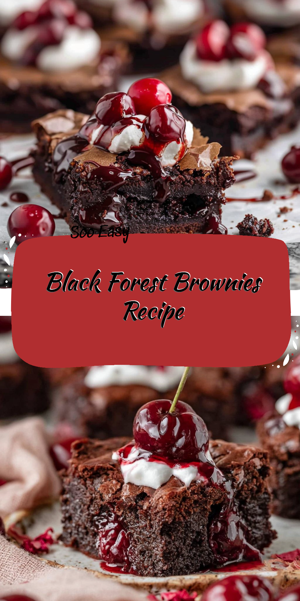 Black Forest Brownies Recipe