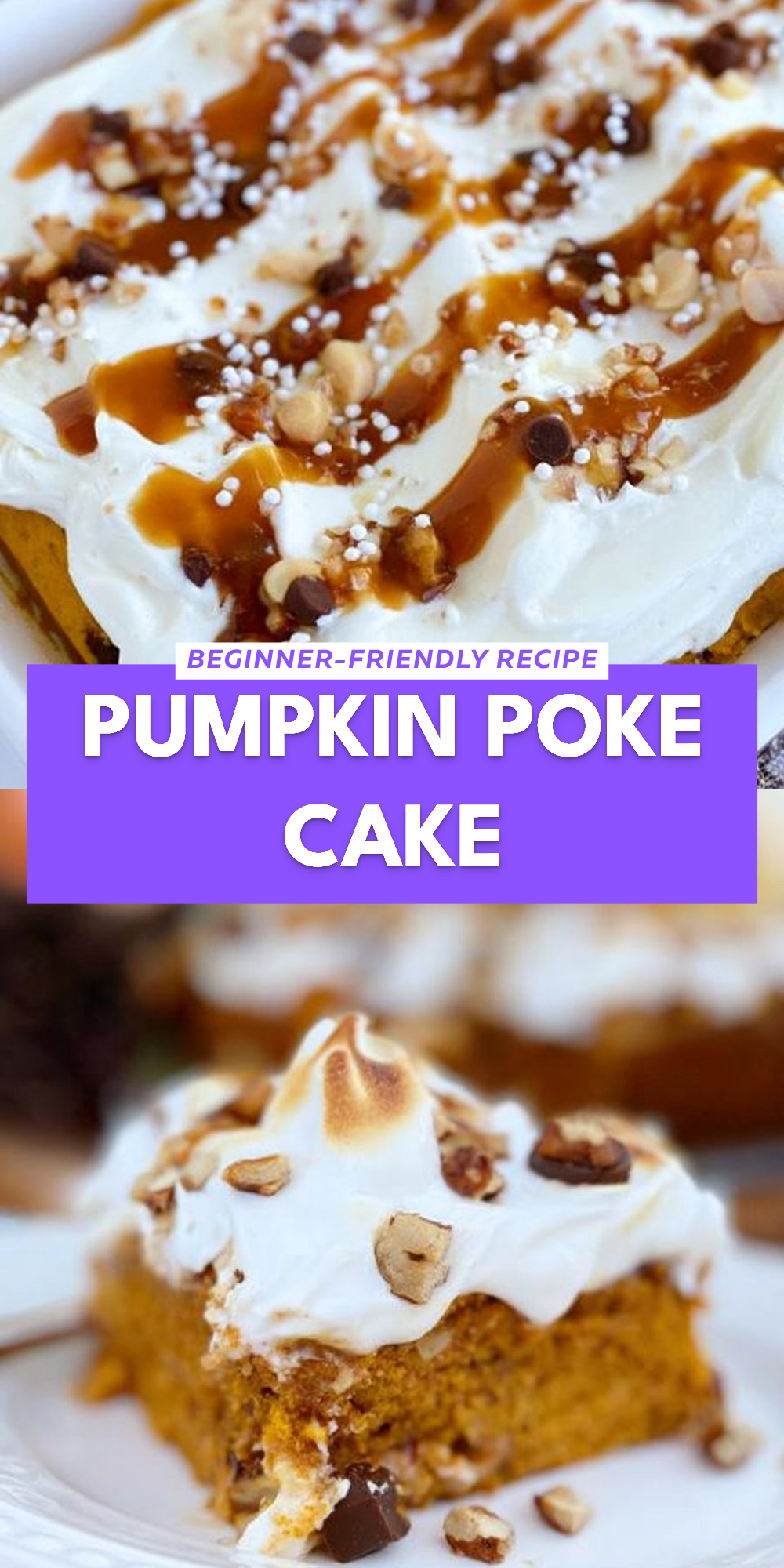 Pumpkin Poke Cake