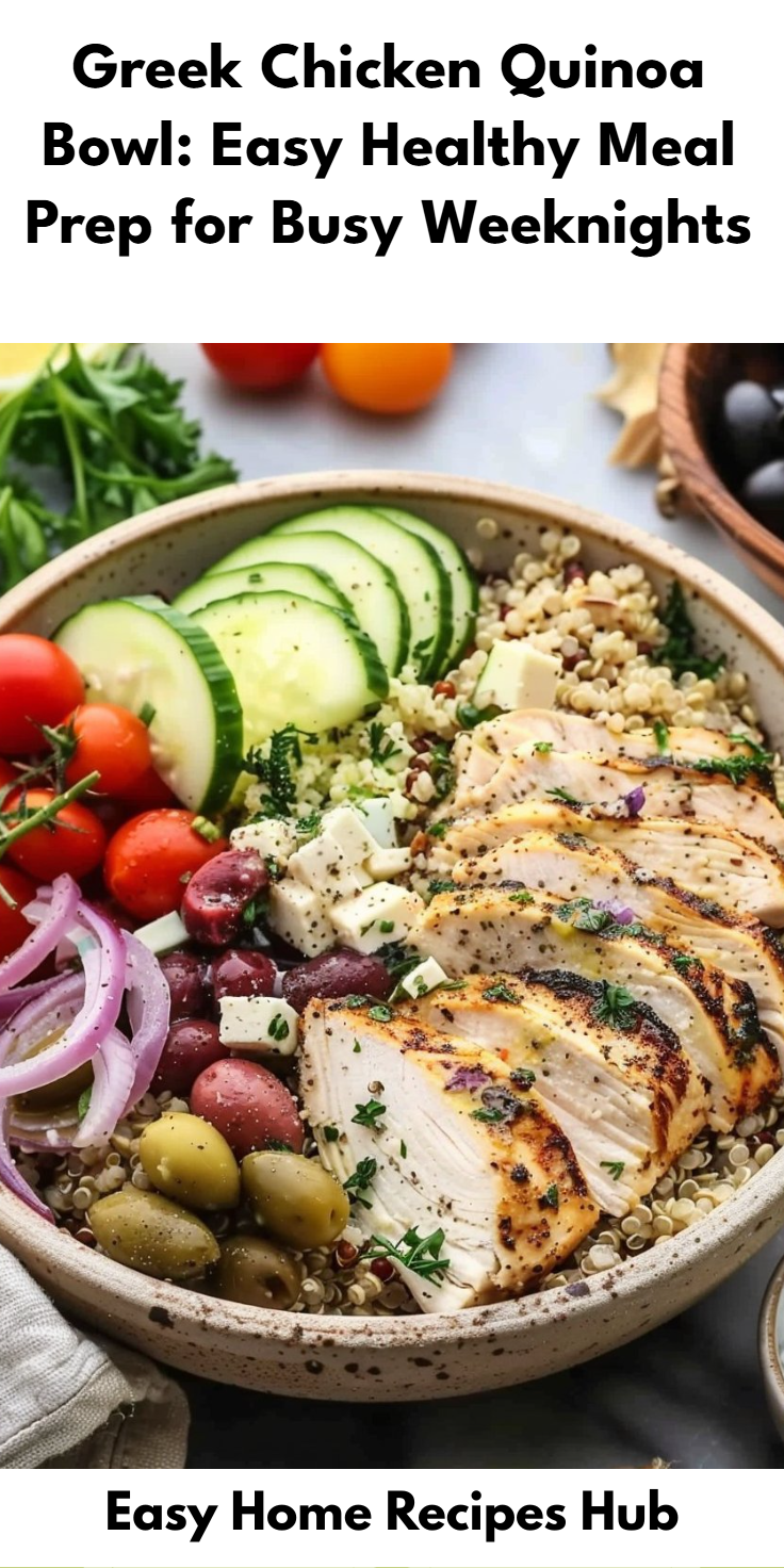 Greek Chicken Quinoa Bowl Recipe