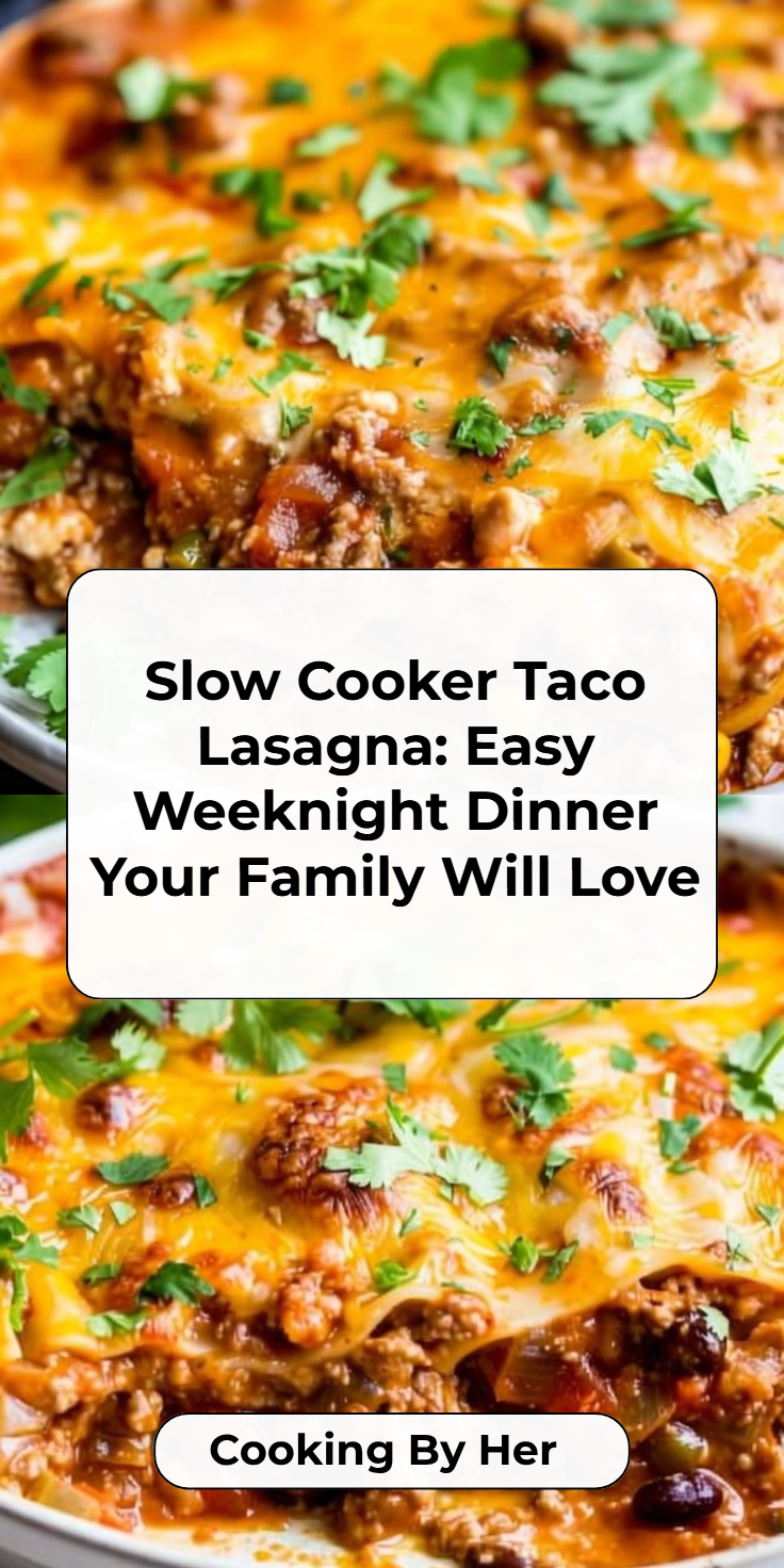 Taco Lasagna in a Slow Cooker